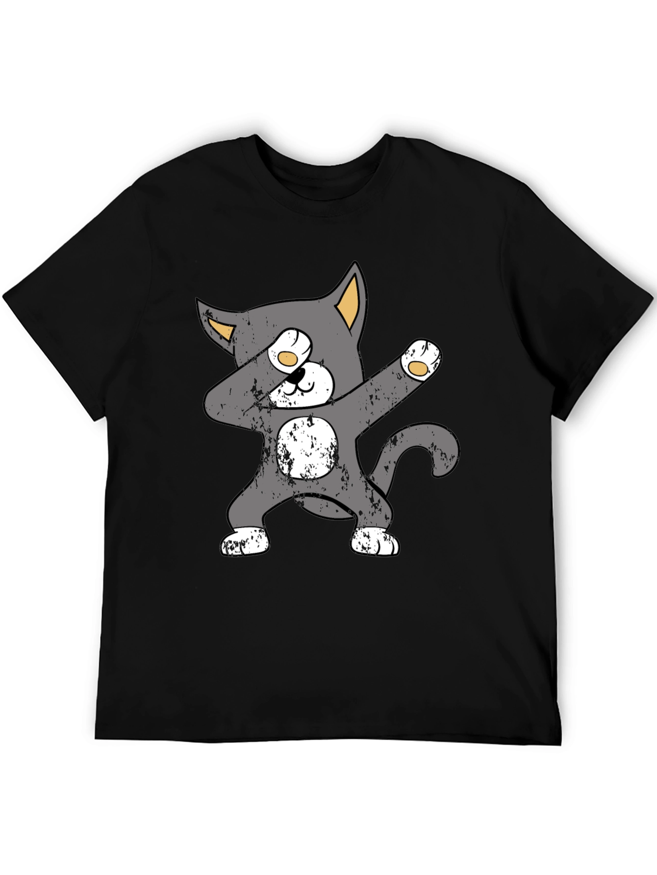 Dabbing Cat Graphic Tee - Trendy Unisex T-Shirt