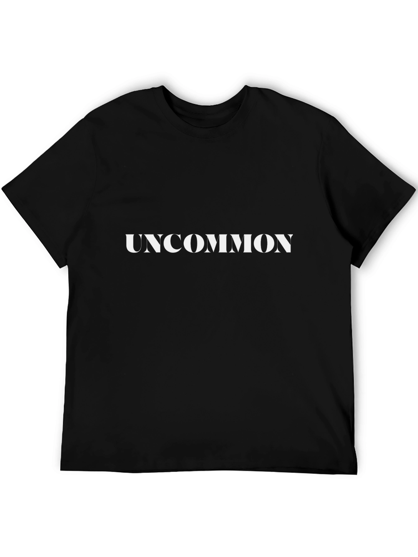 Uncommon Black Graphic T-Shirt Casual Wear