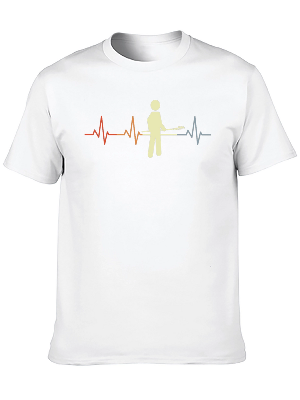 Lacrosse Heartbeat T-Shirt - Black Cotton Tee