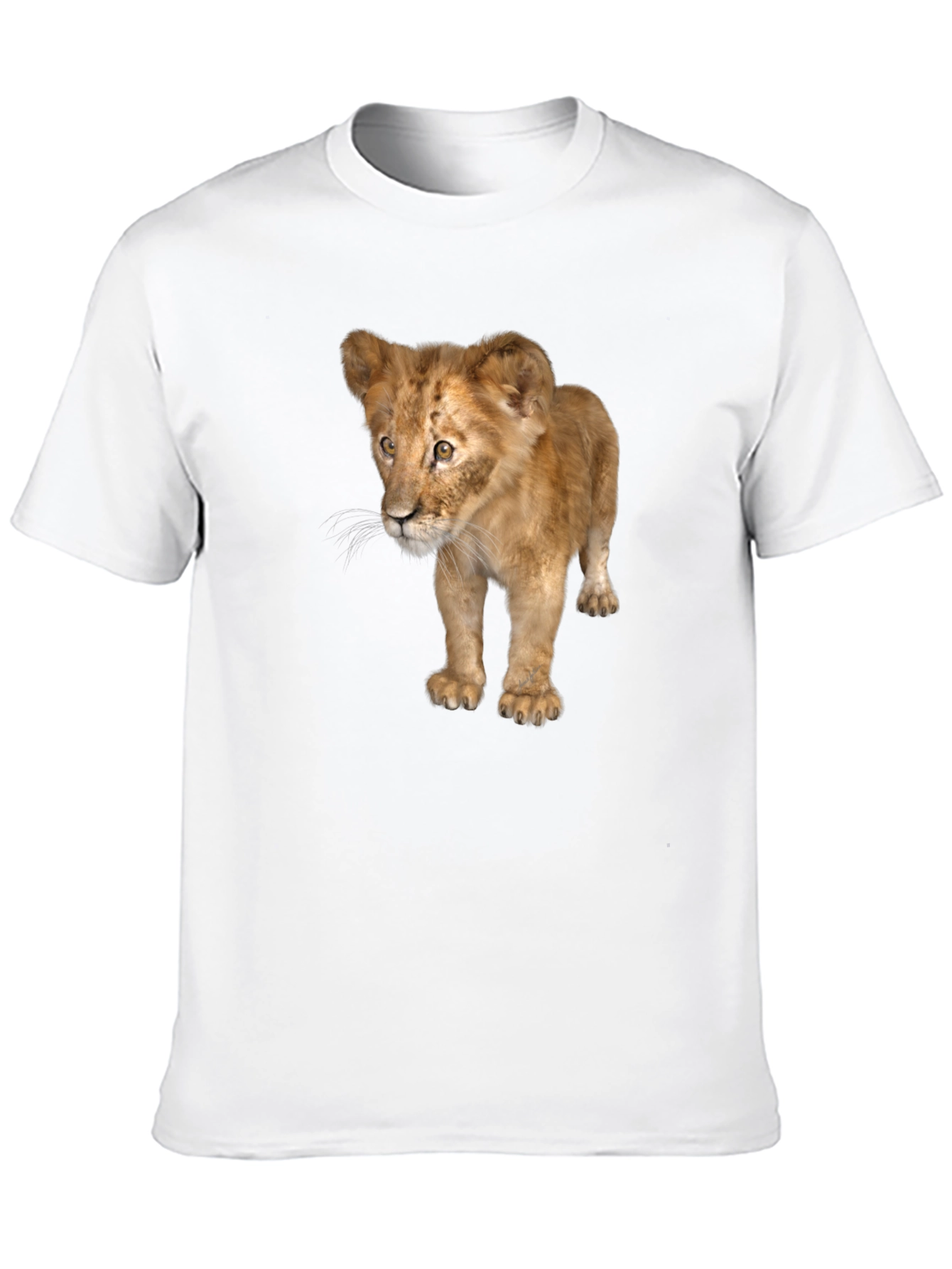 Lion Cub Graphic Tee - Unisex Black T-Shirt