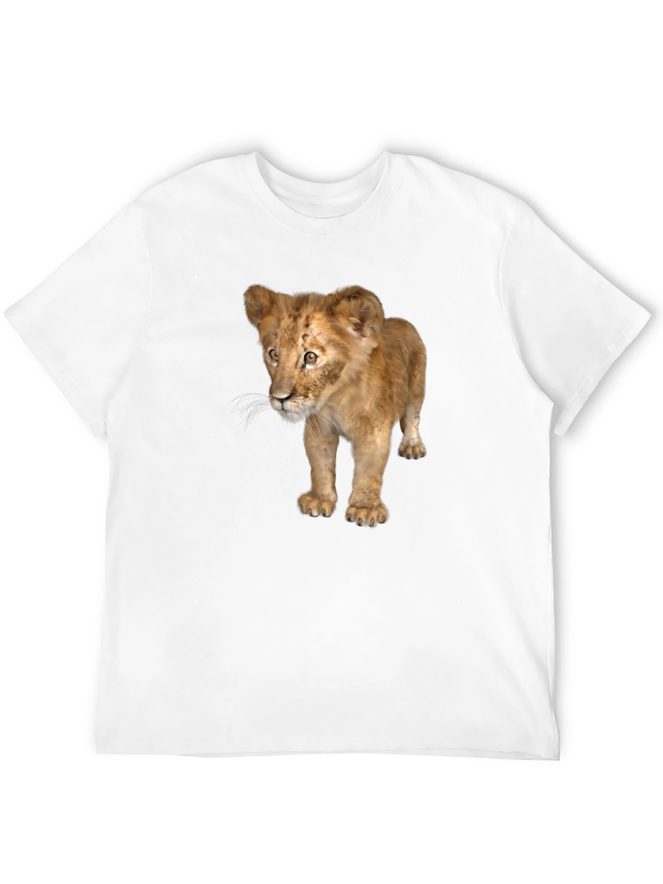 Lion Cub Graphic Tee - Unisex Black T-Shirt