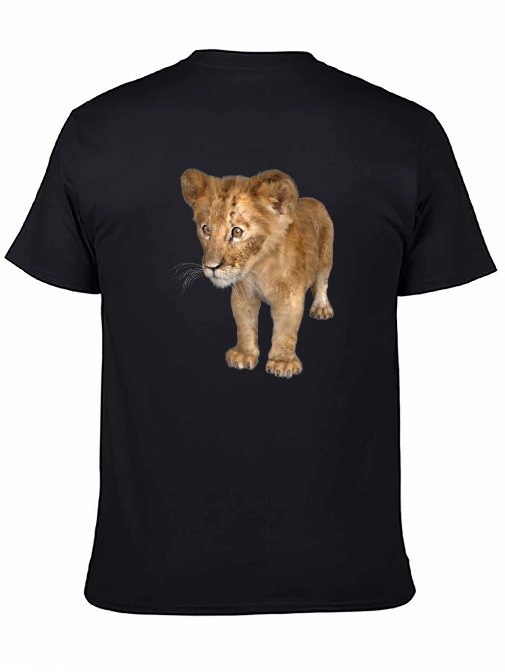 Lion Cub Graphic Tee - Unisex Black T-Shirt