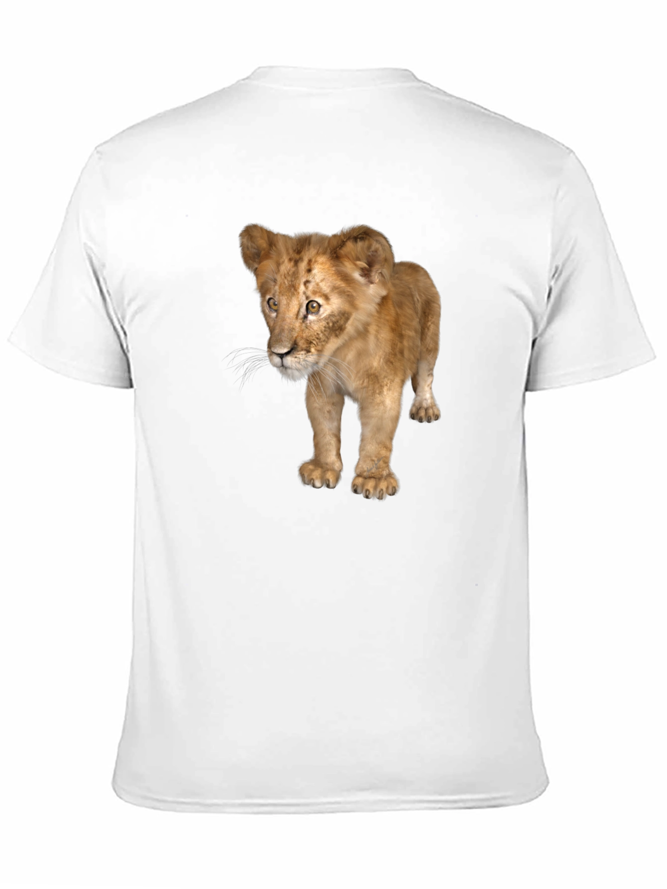 Lion Cub Graphic Tee - Unisex Black T-Shirt
