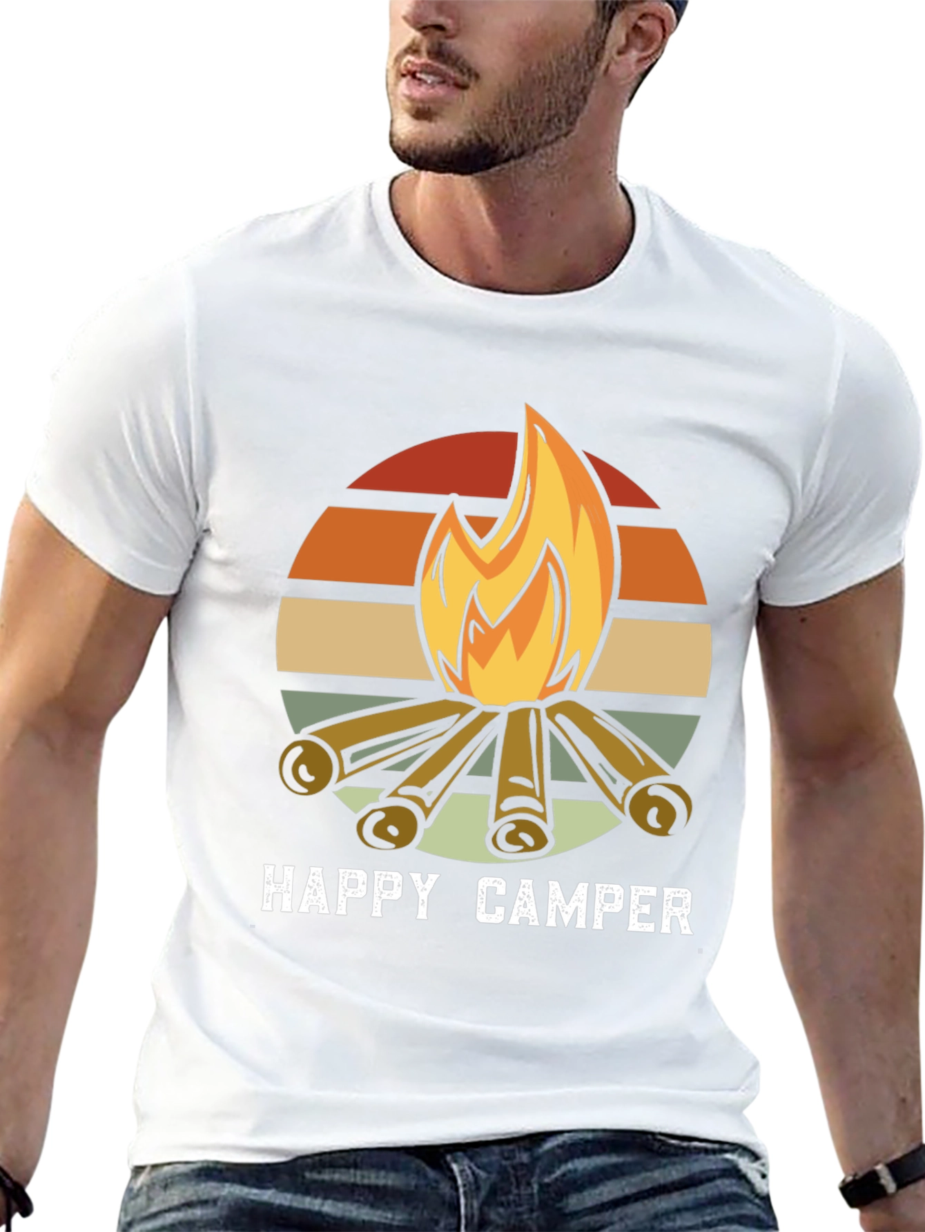 Happy Camper Retro Graphic Tee