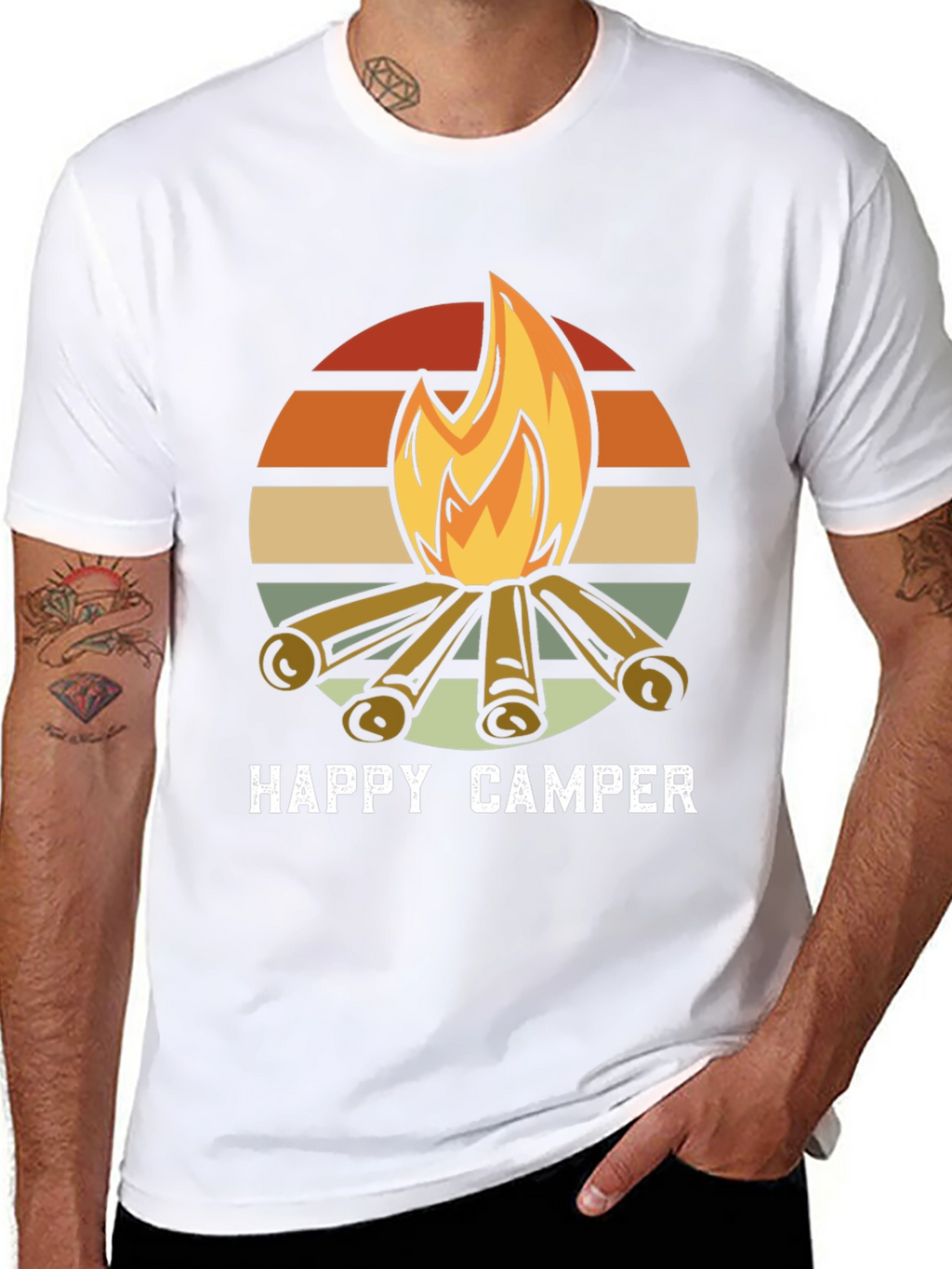 Happy Camper Retro Graphic Tee