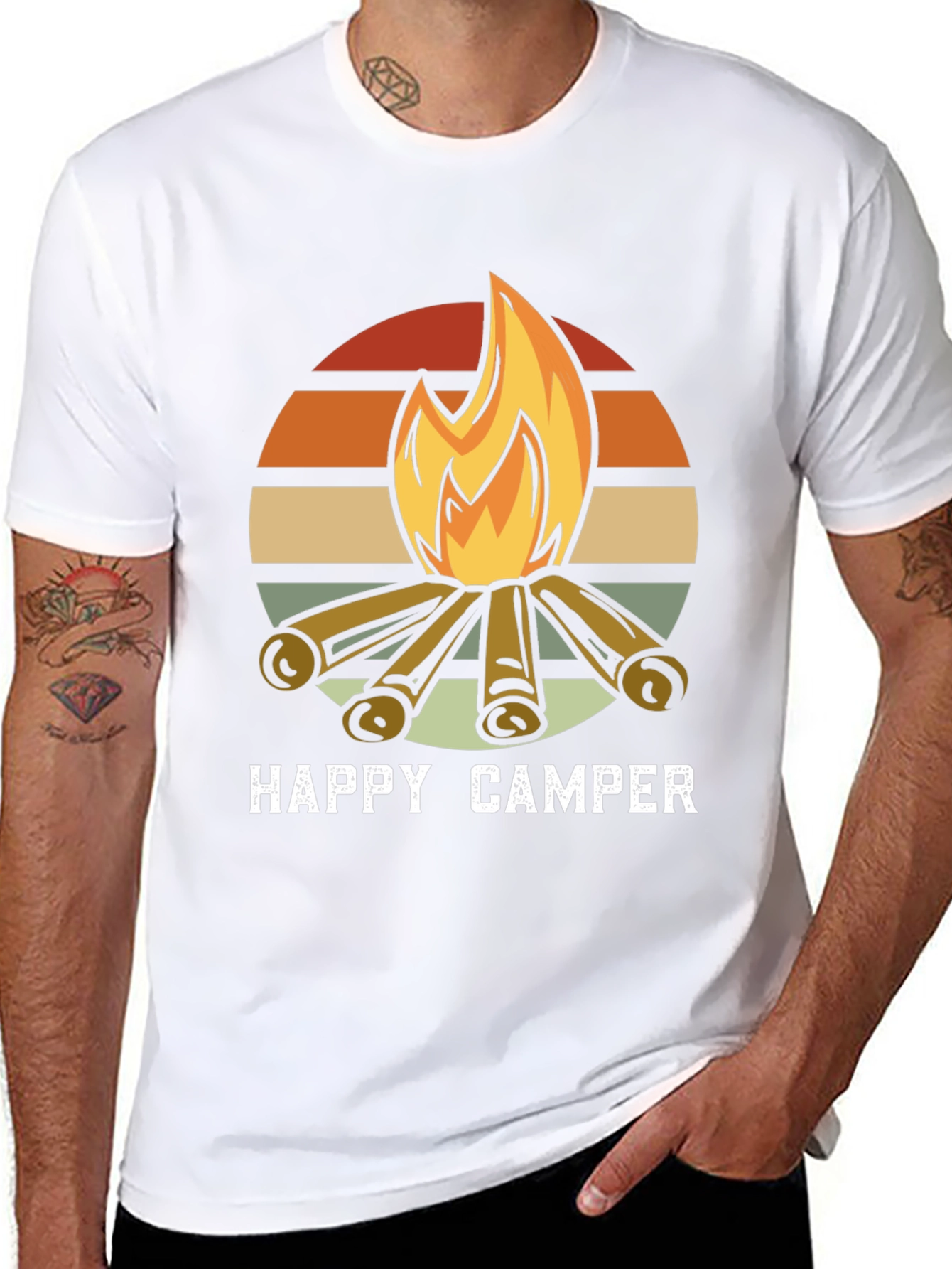 Happy Camper Retro Graphic Tee