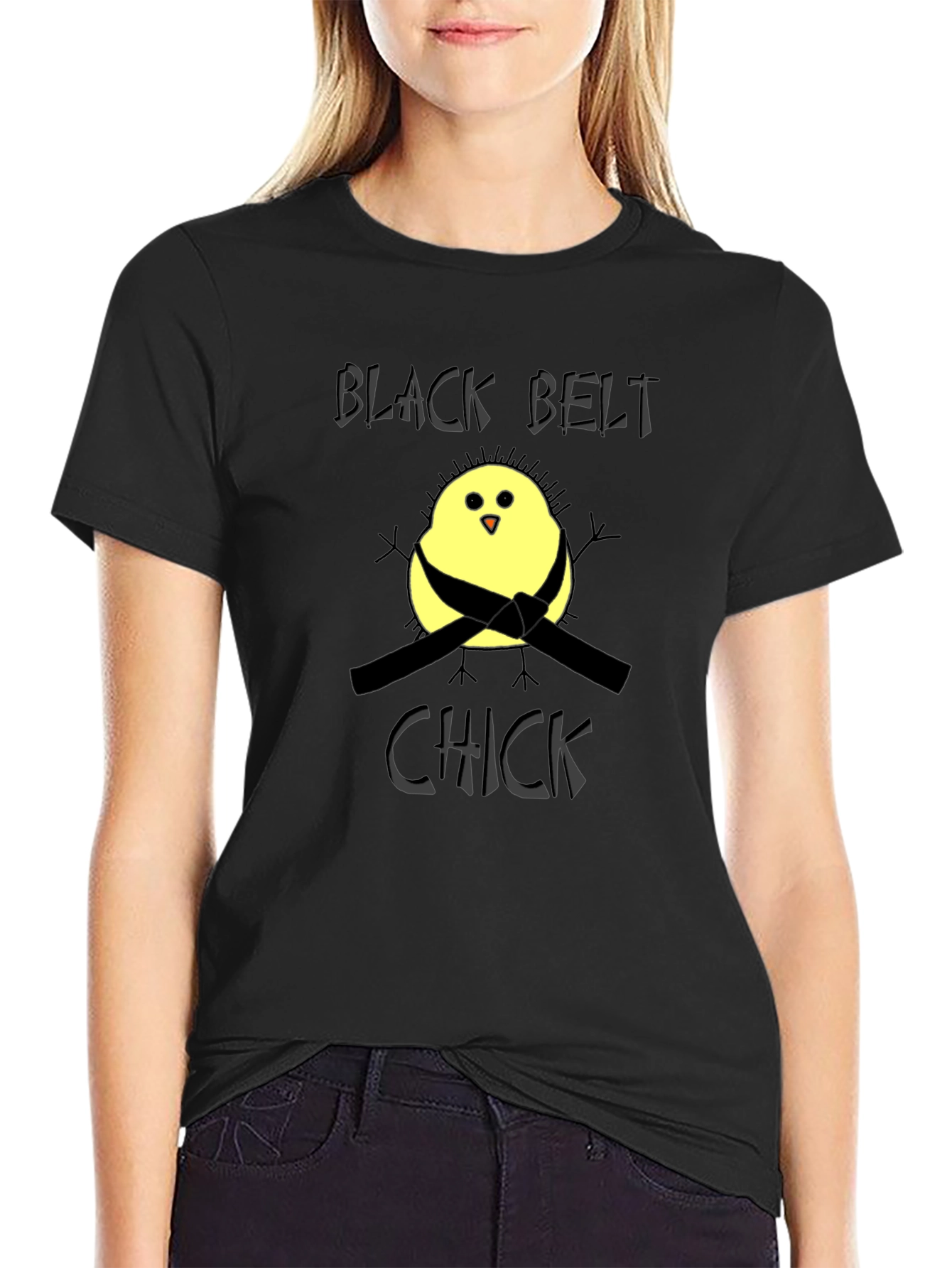 Black Belt Chick T-Shirt - Martial Arts Humor