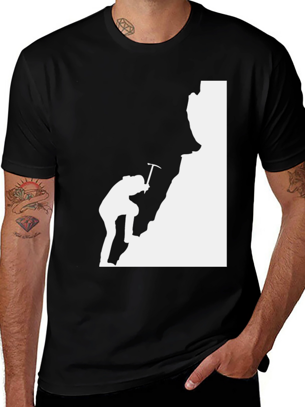 Black Climbing T-Shirt: Conquer Your Style!