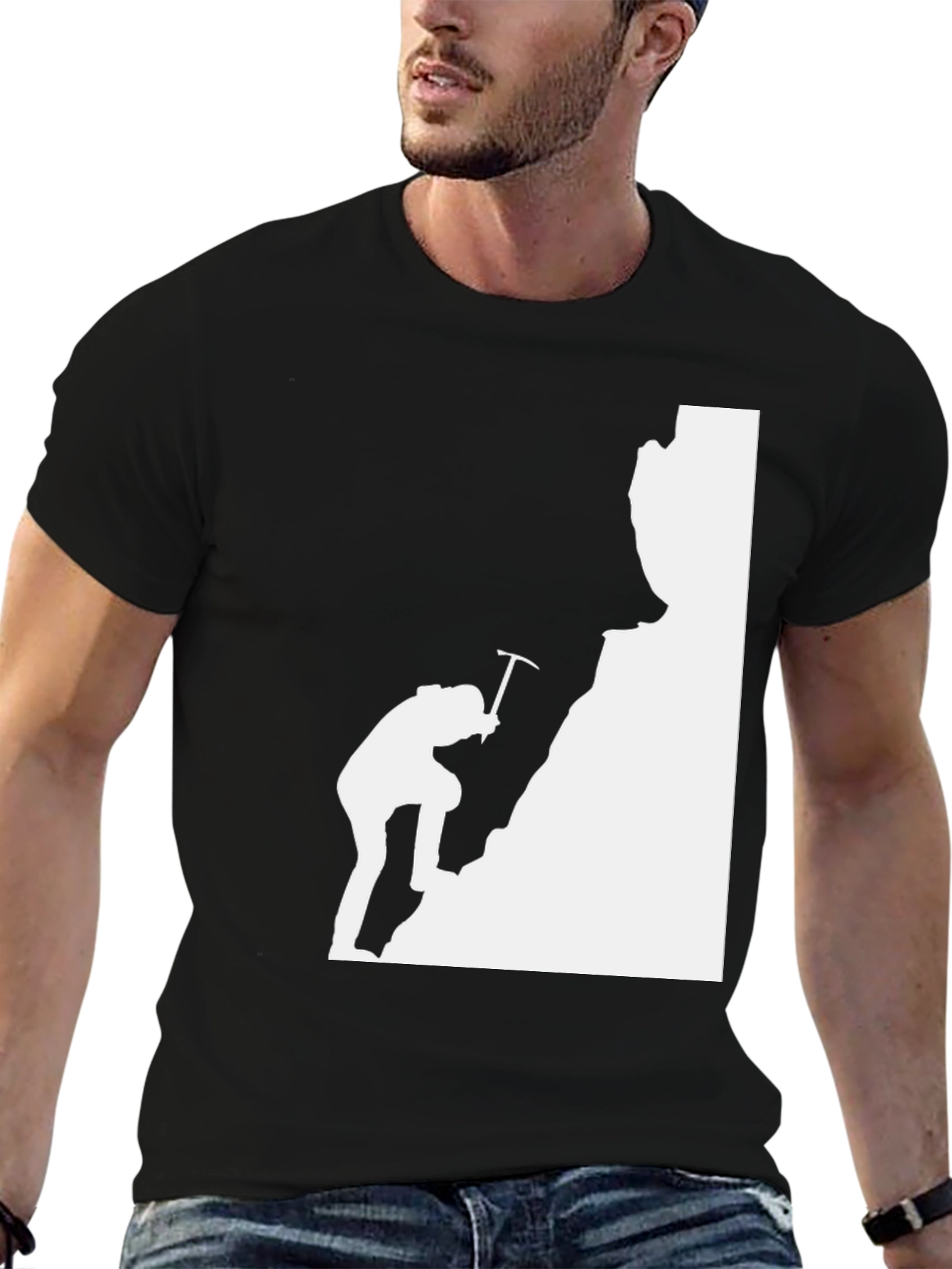 Black Climbing T-Shirt: Conquer Your Style!