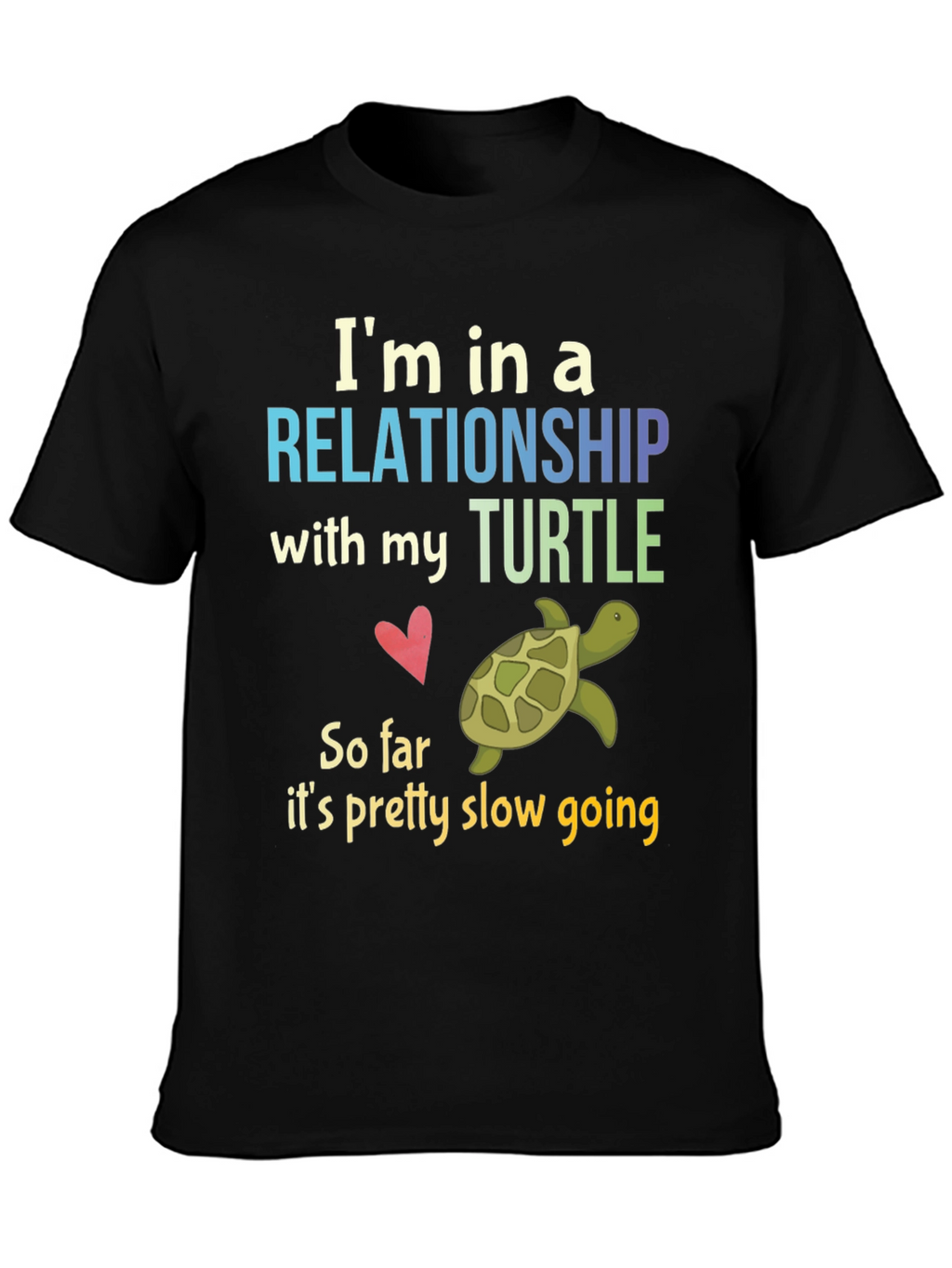Relationship with My Turtle Graphic T-Shirt