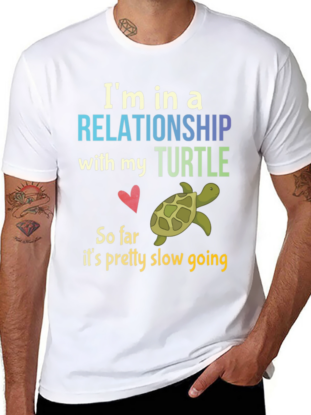 Relationship with My Turtle Graphic T-Shirt
