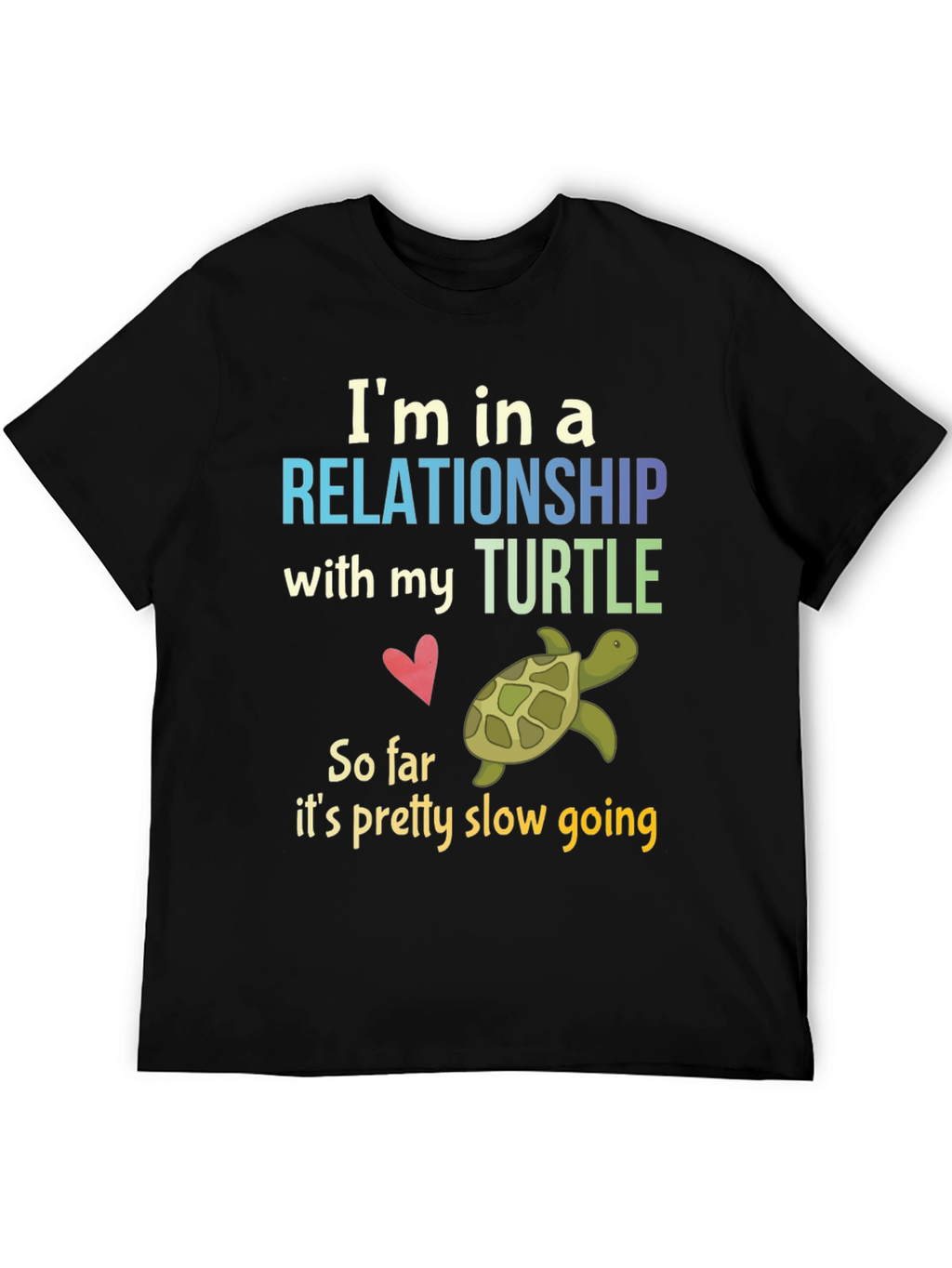 Relationship with My Turtle Graphic T-Shirt