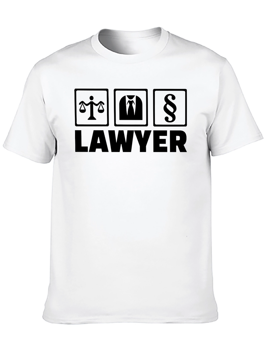 Lawyer Graphic T-Shirt - Scales Suit Paragraph Design