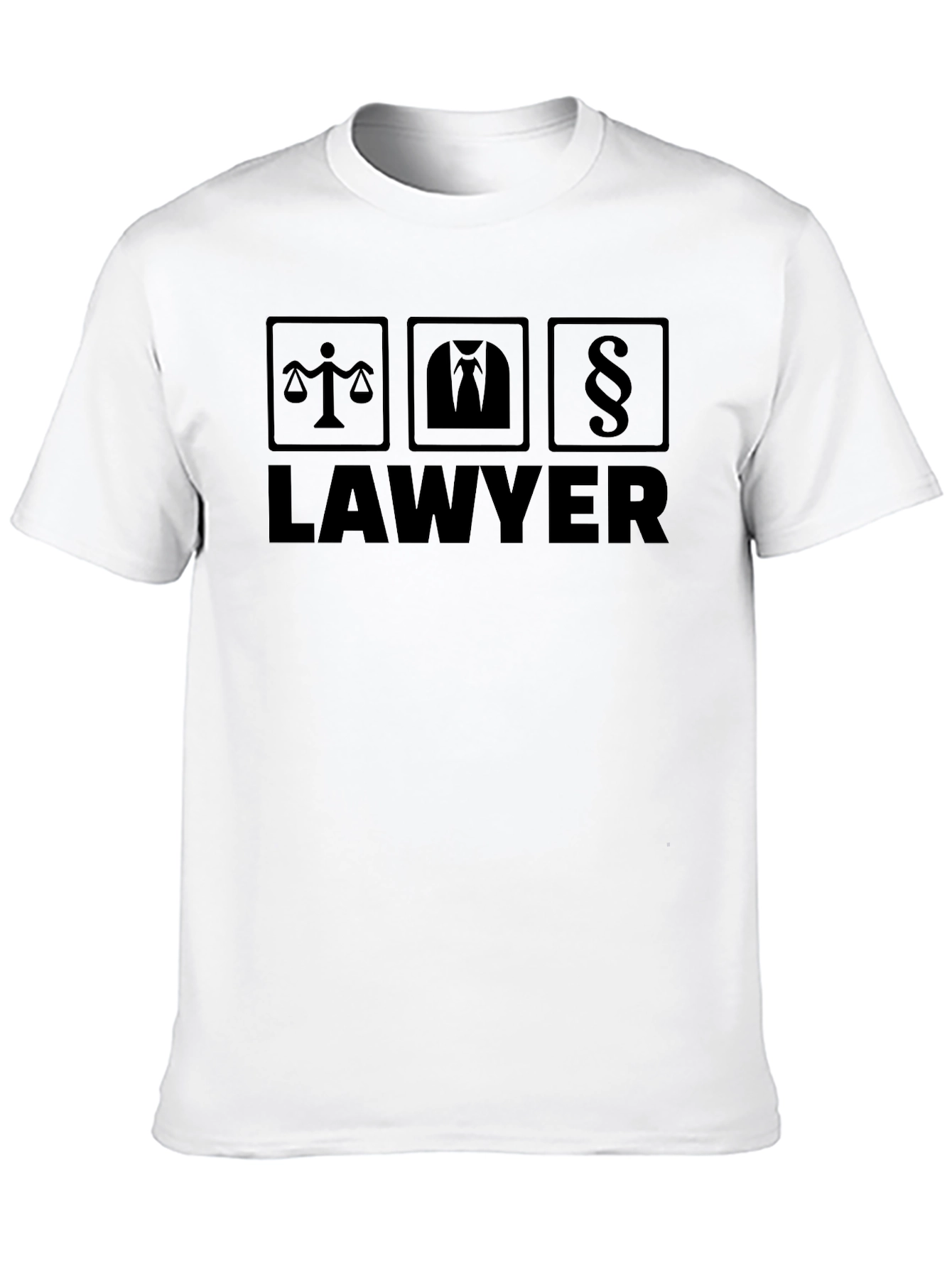 Lawyer Graphic T-Shirt - Scales Suit Paragraph Design