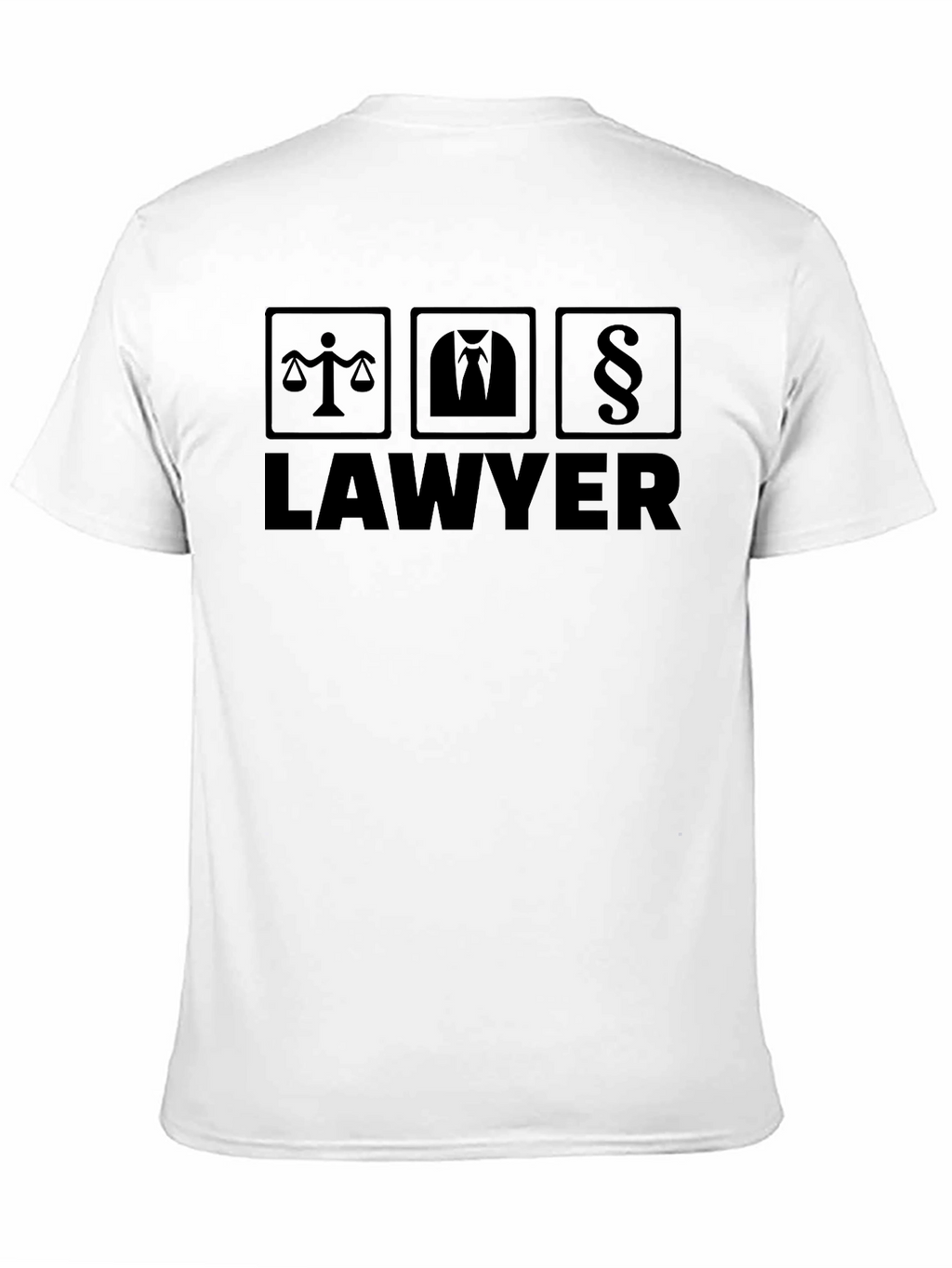 Lawyer Graphic T-Shirt - Scales Suit Paragraph Design