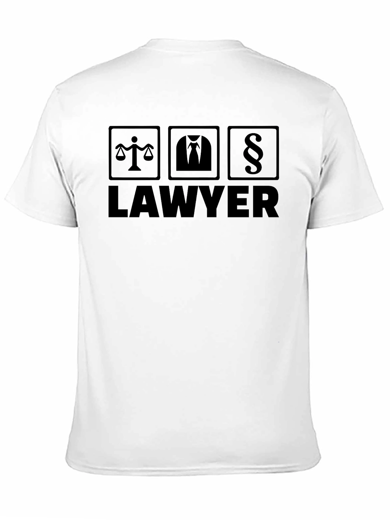 Lawyer Graphic T-Shirt - Scales Suit Paragraph Design