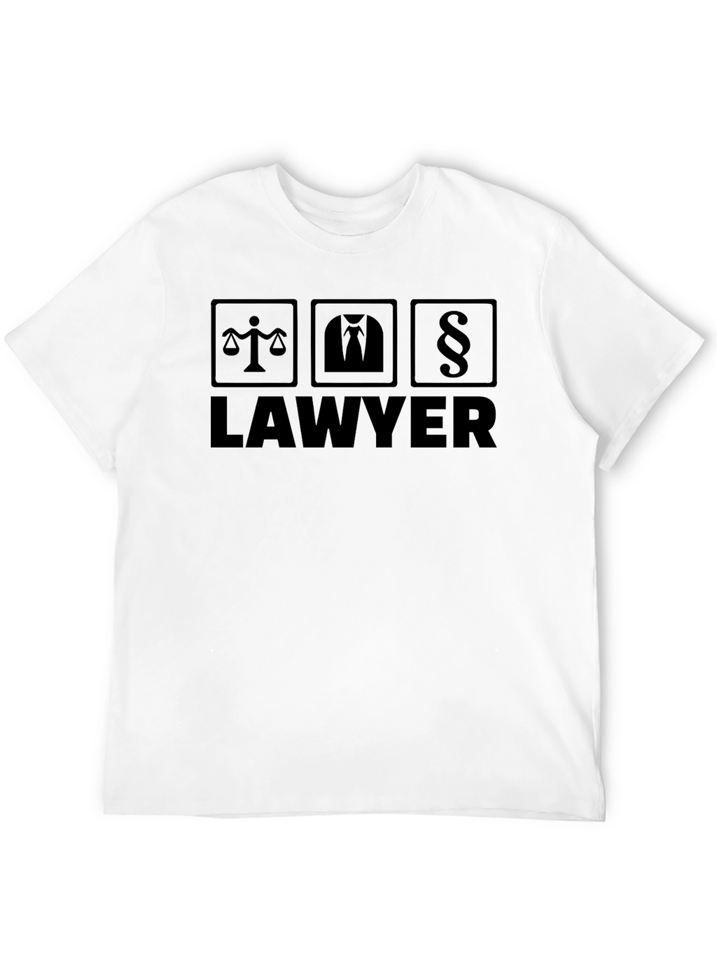 Lawyer Graphic T-Shirt - Scales Suit Paragraph Design
