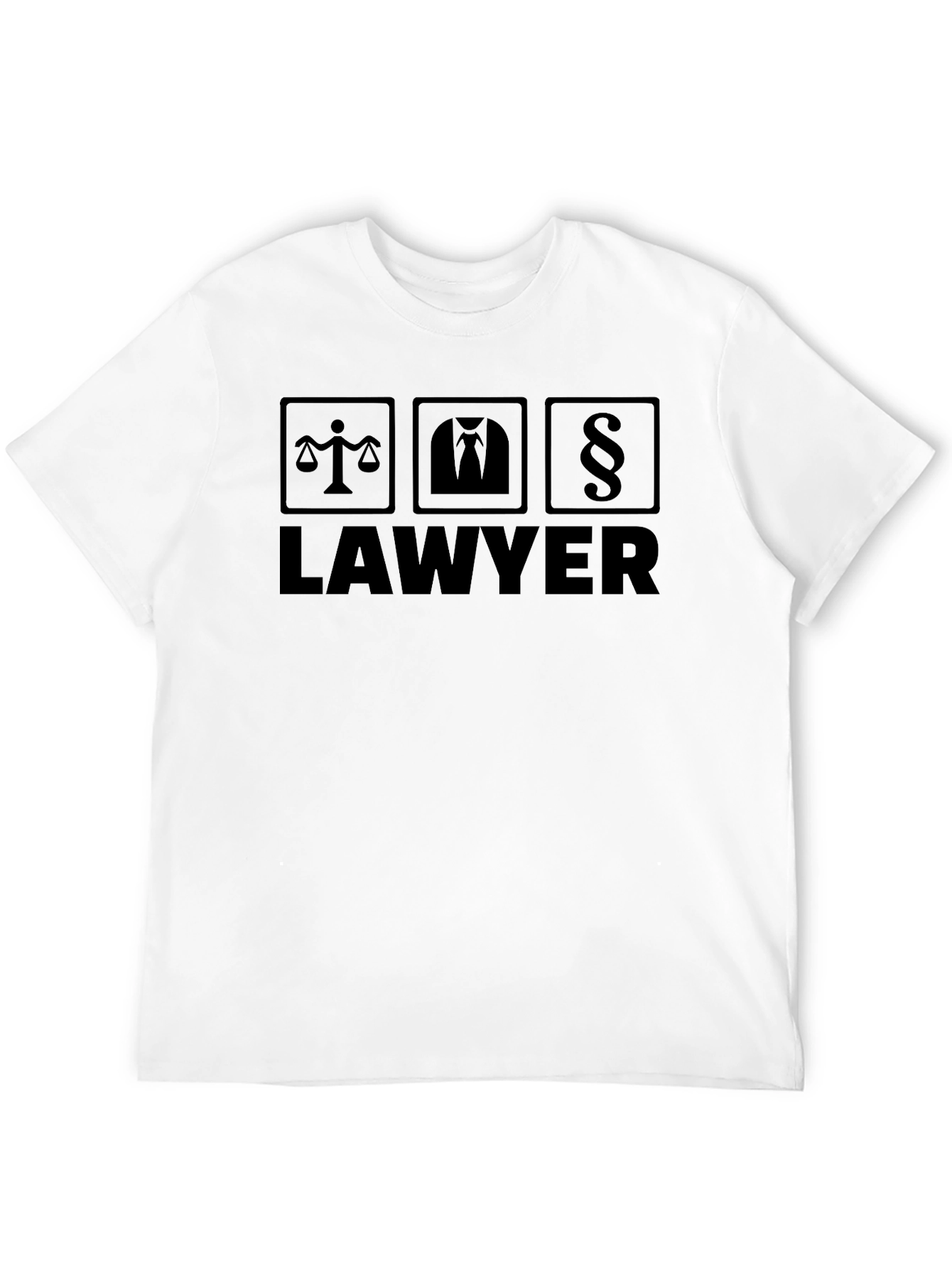 Lawyer Graphic T-Shirt - Scales Suit Paragraph Design