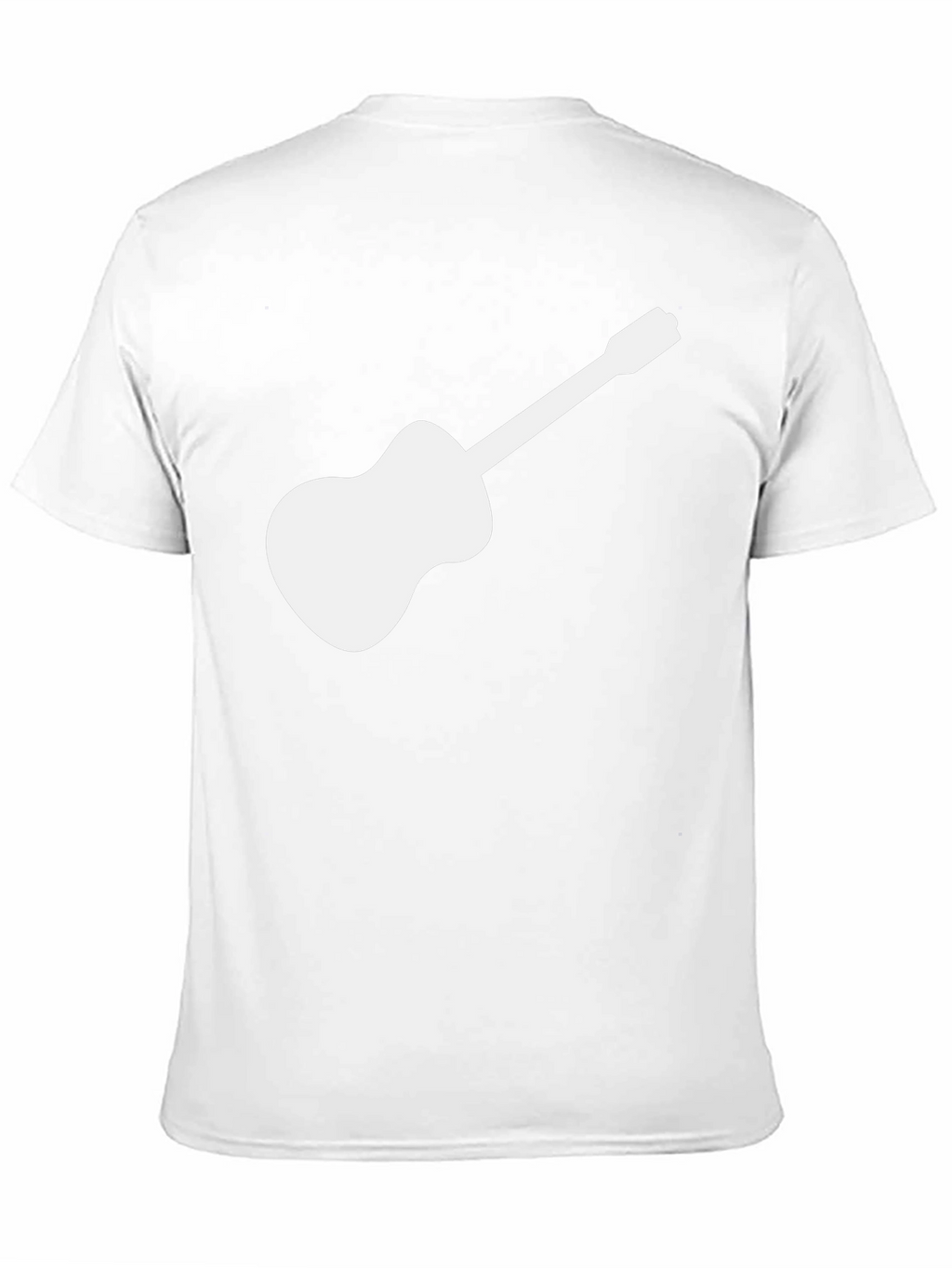 Guitar Graphic Tee - Black Cotton T-Shirt