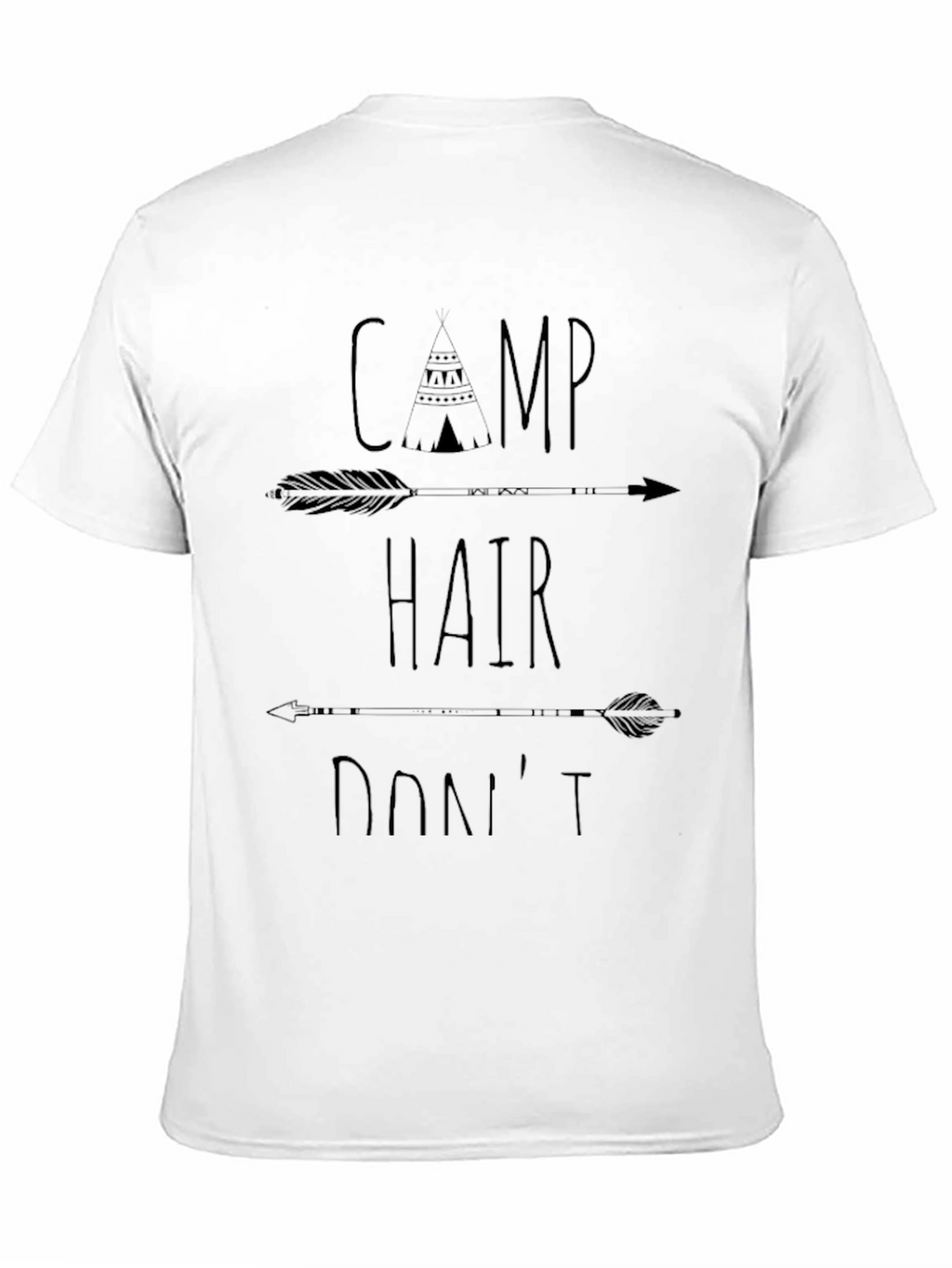 Camp Hair Dont Care Graphic T-Shirt