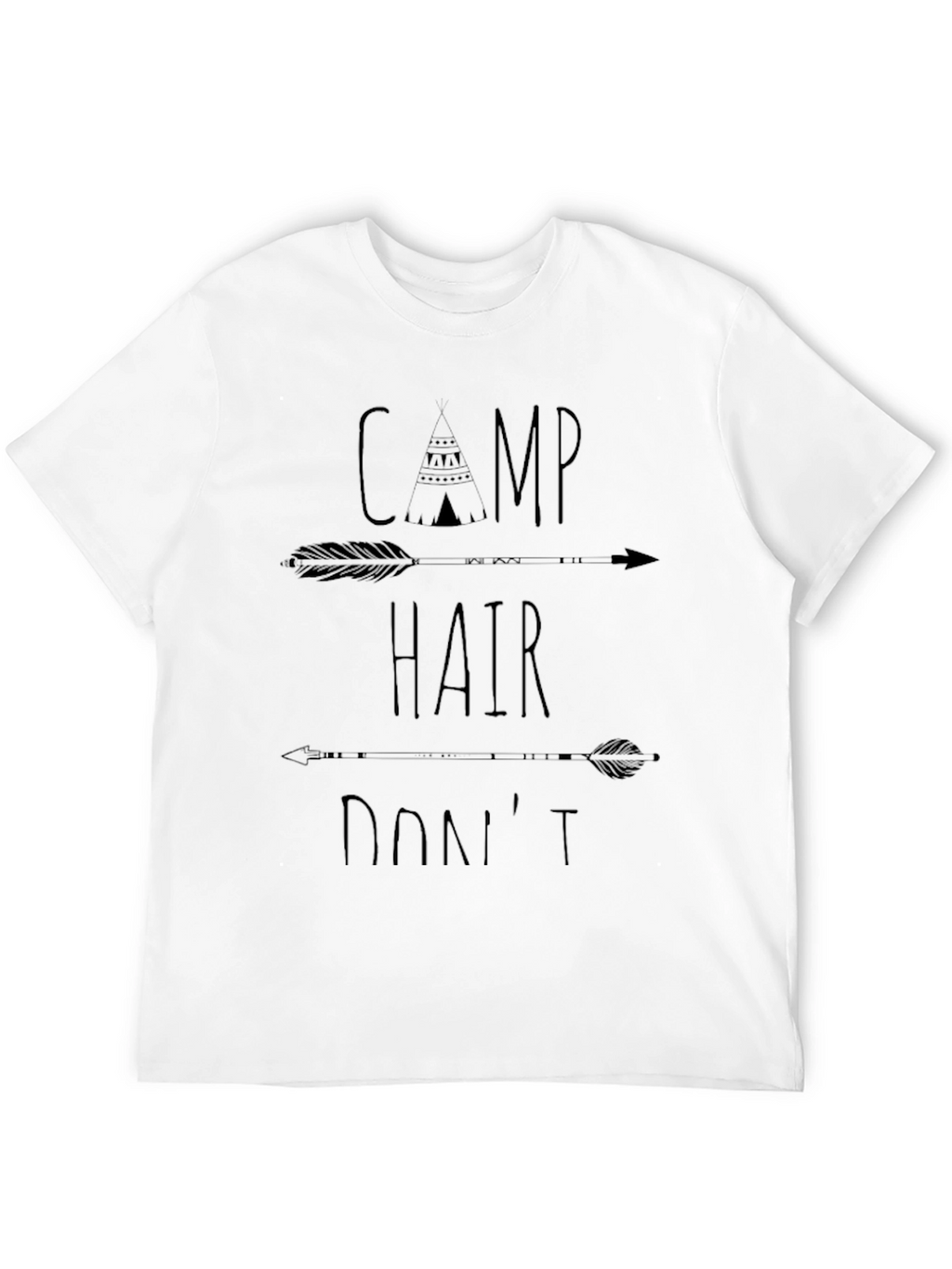 Camp Hair Dont Care Graphic T-Shirt
