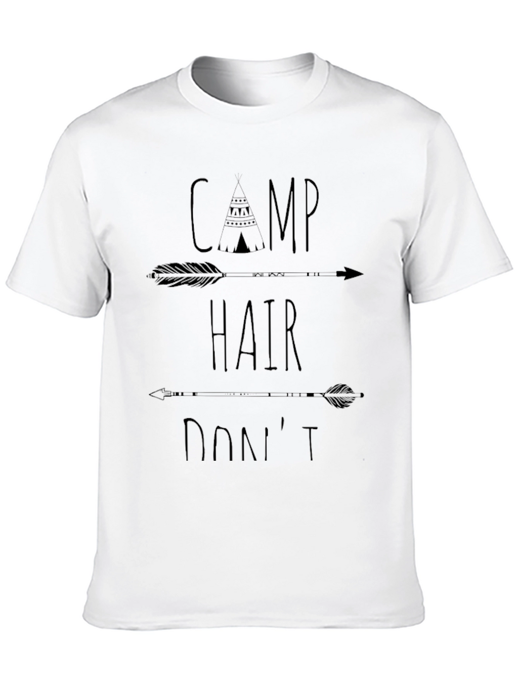 Camp Hair Dont Care Graphic T-Shirt