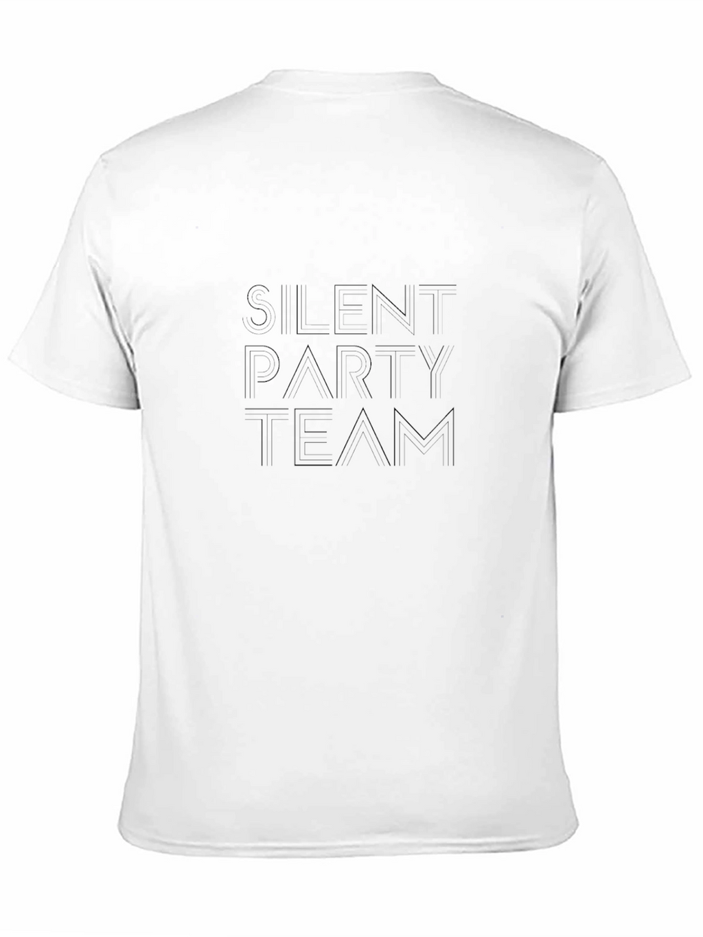 Silent Party Team Black Graphic Tee