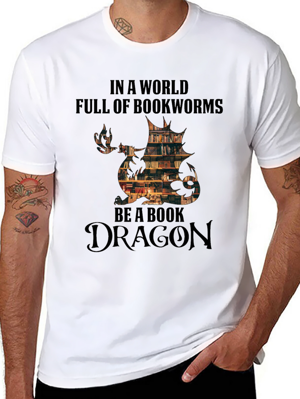 Book Dragon T-Shirt - Bookworm Apparel