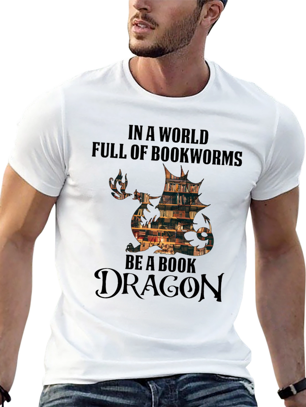 Book Dragon T-Shirt - Bookworm Apparel