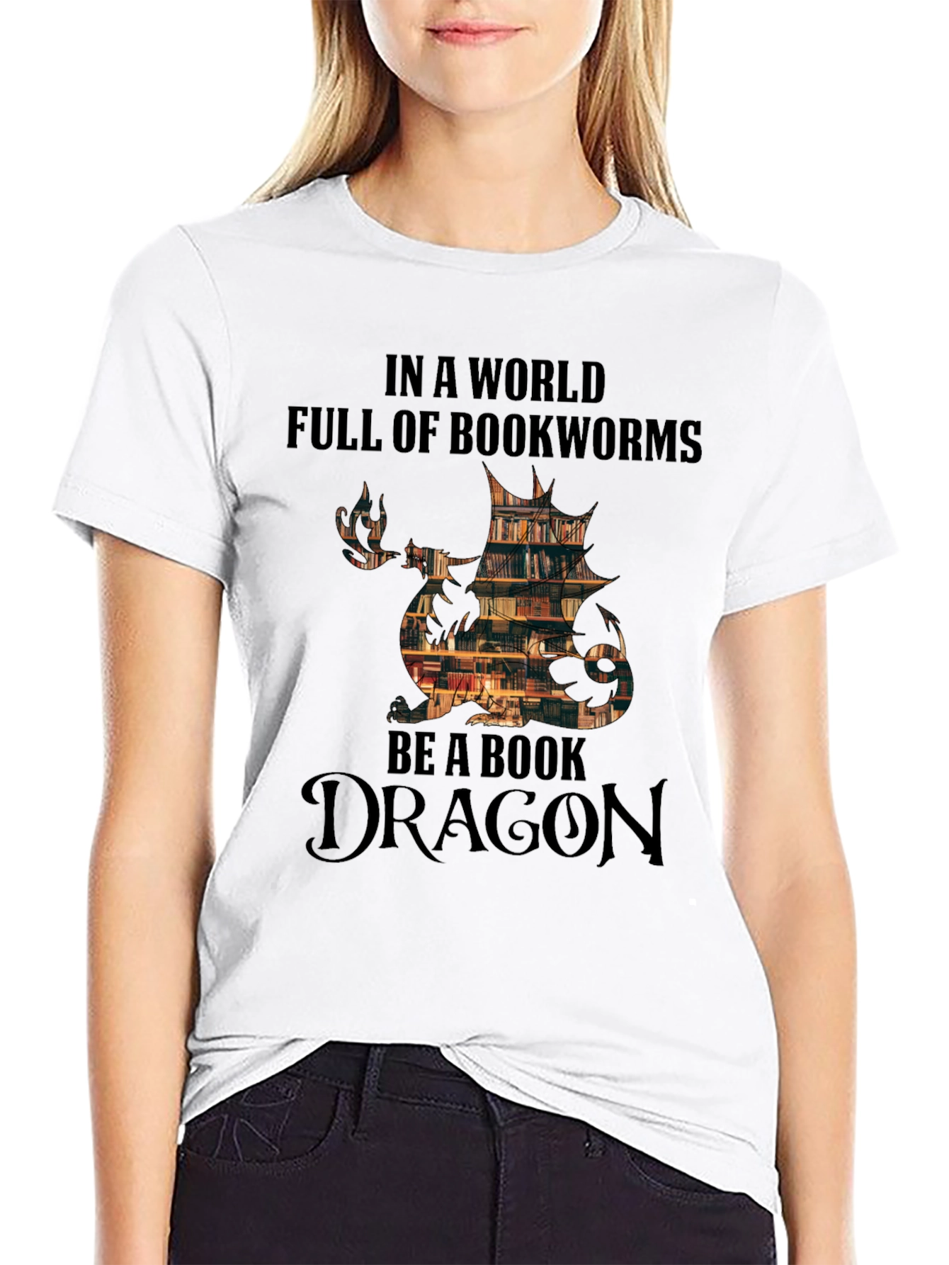 Book Dragon T-Shirt - Bookworm Apparel