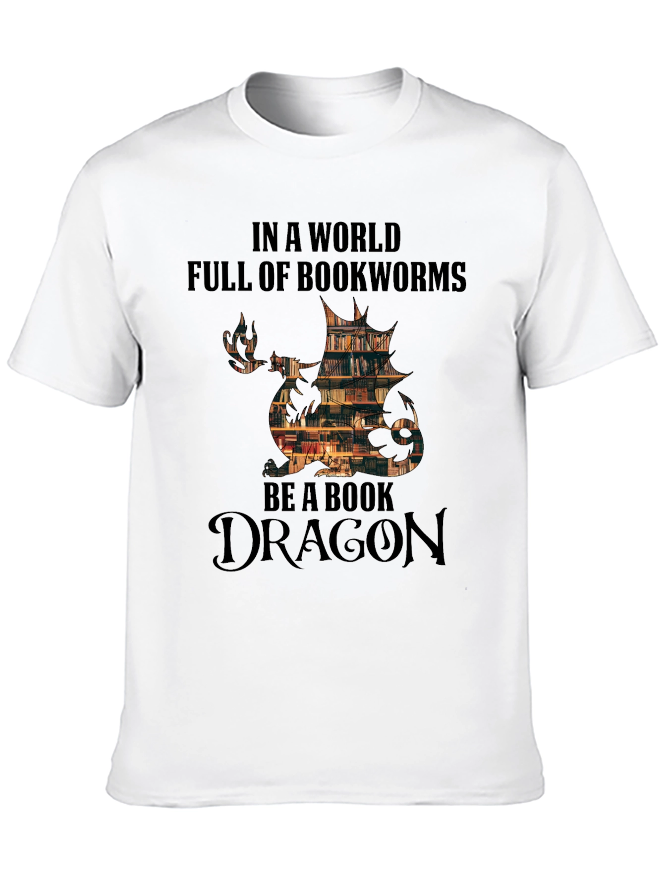 Book Dragon T-Shirt - Bookworm Apparel