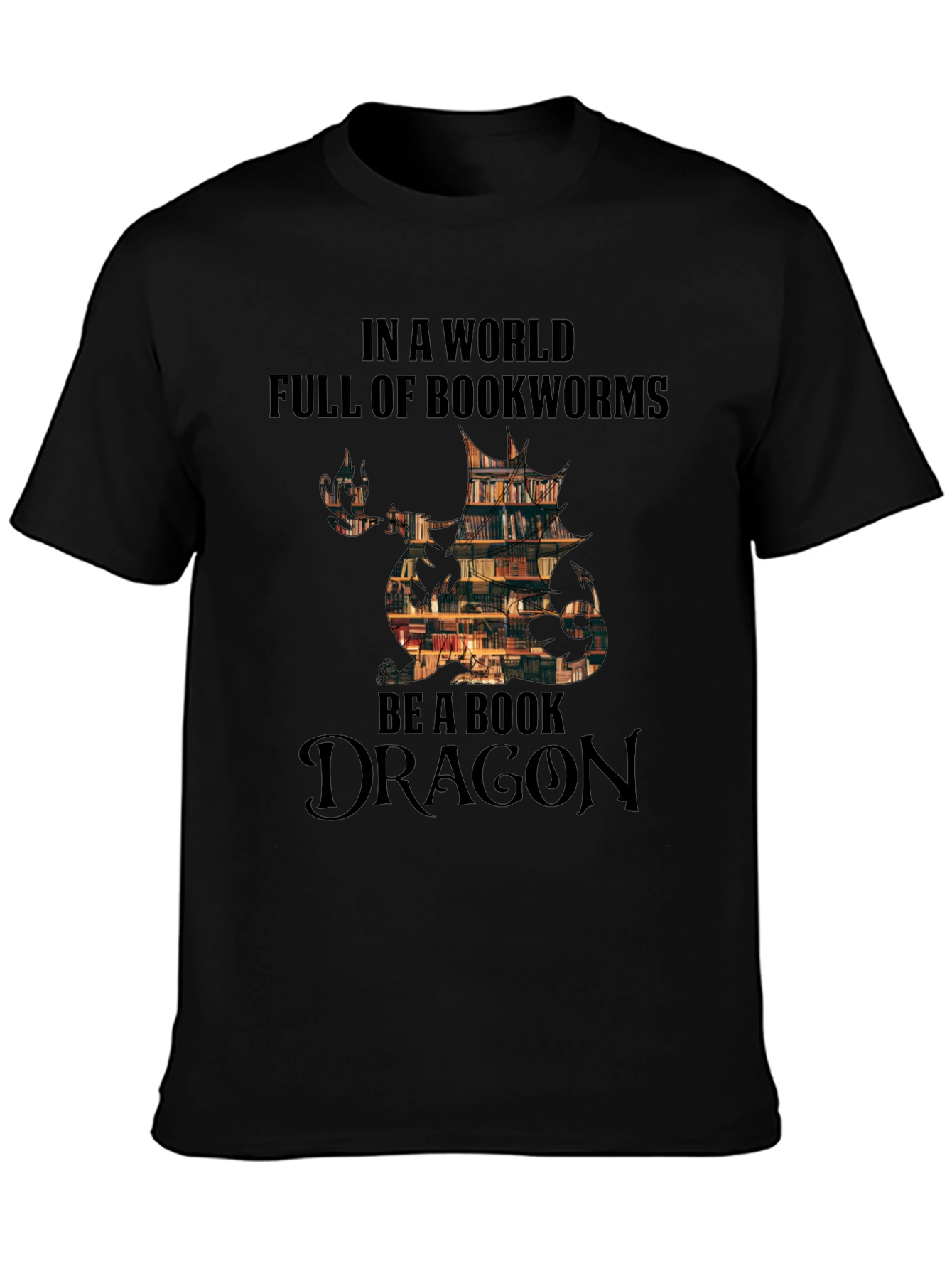 Book Dragon T-Shirt - Bookworm Apparel