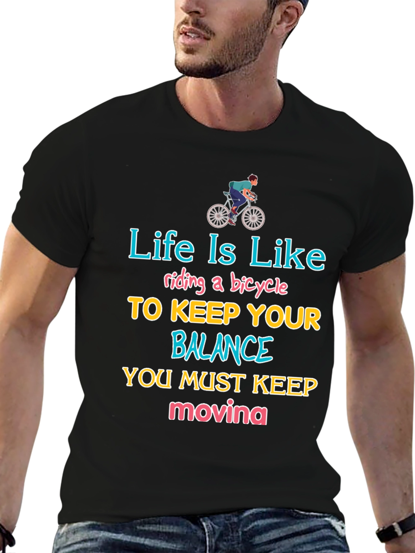 Life Is Like Riding a Bicycle T-Shirt