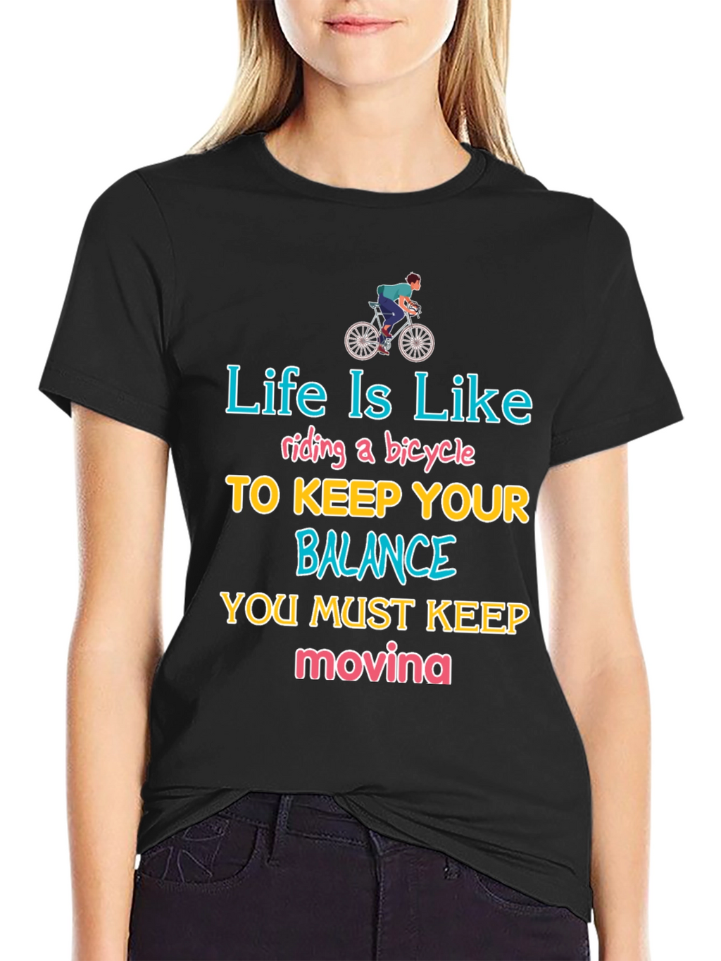 Life Is Like Riding a Bicycle T-Shirt
