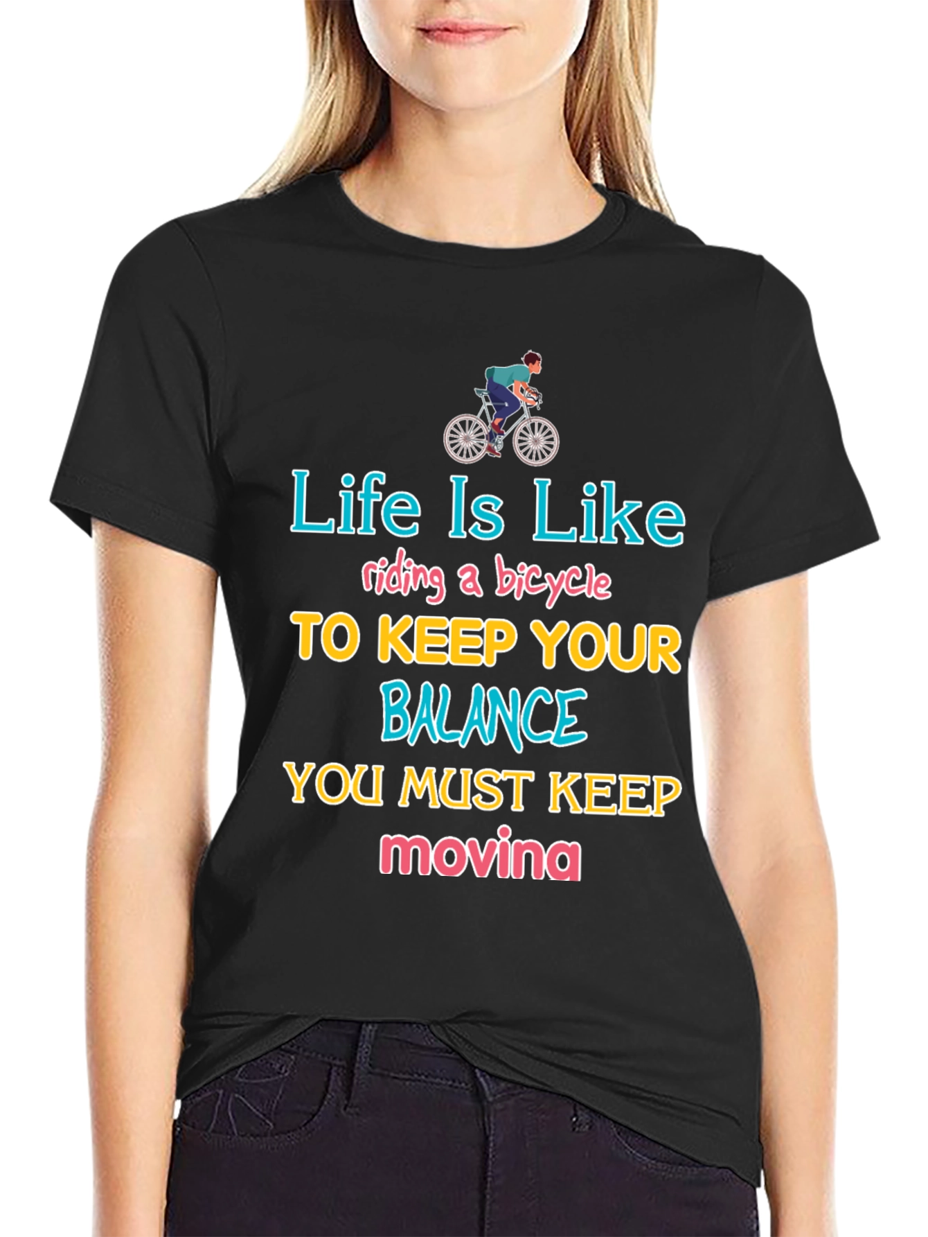 Life Is Like Riding a Bicycle T-Shirt