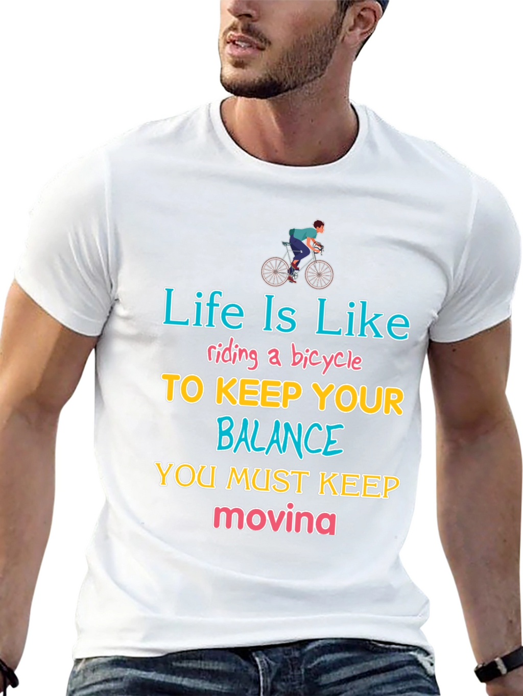 Life Is Like Riding a Bicycle T-Shirt