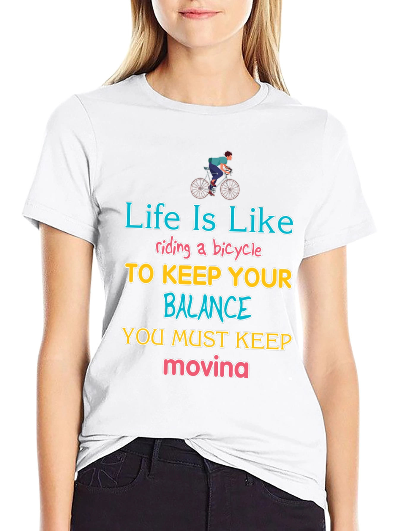 Life Is Like Riding a Bicycle T-Shirt