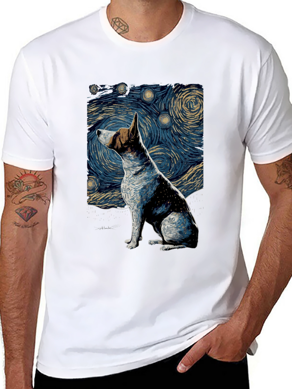 Starry Dog Night T-Shirt