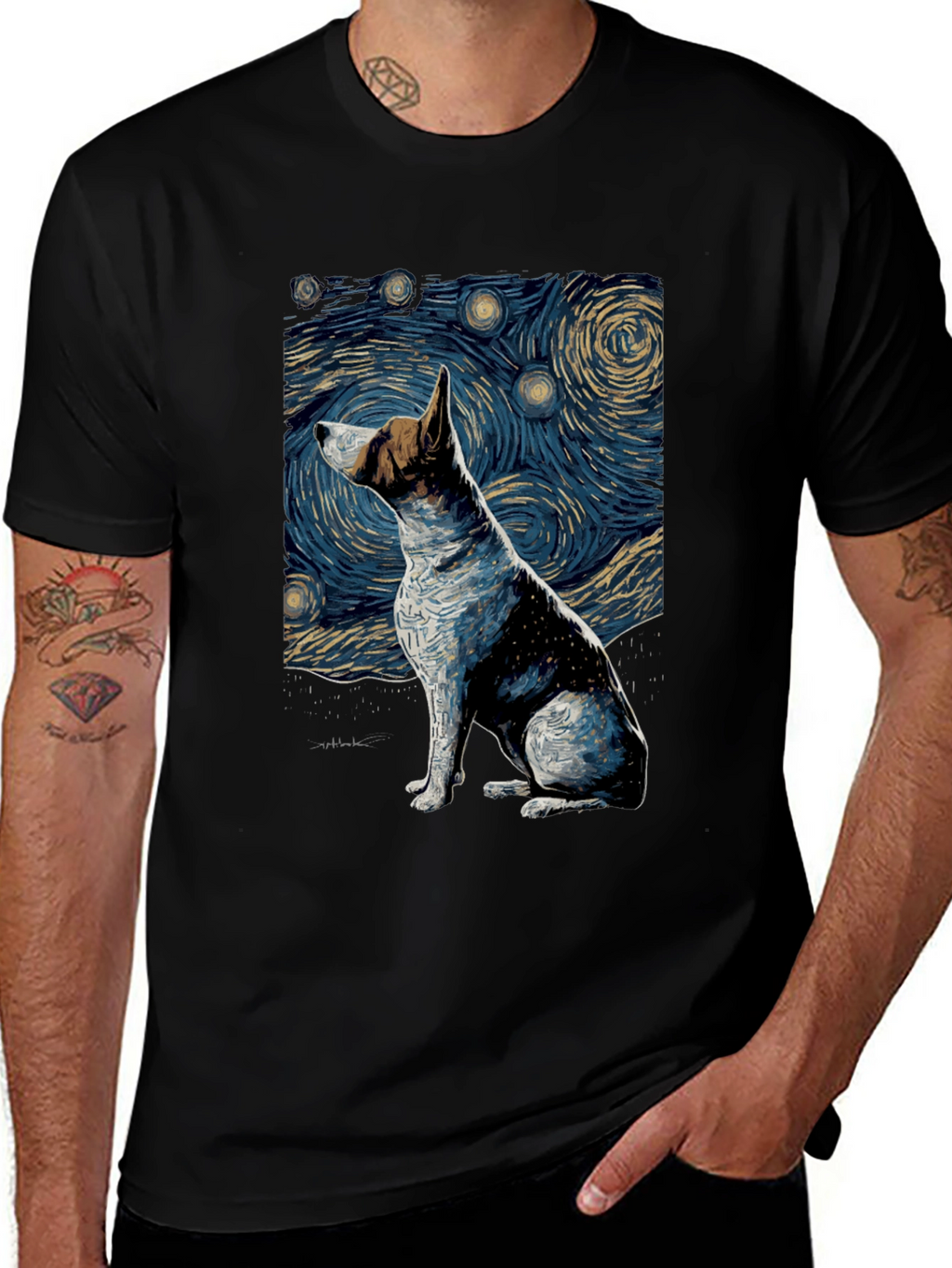 Starry Dog Night T-Shirt
