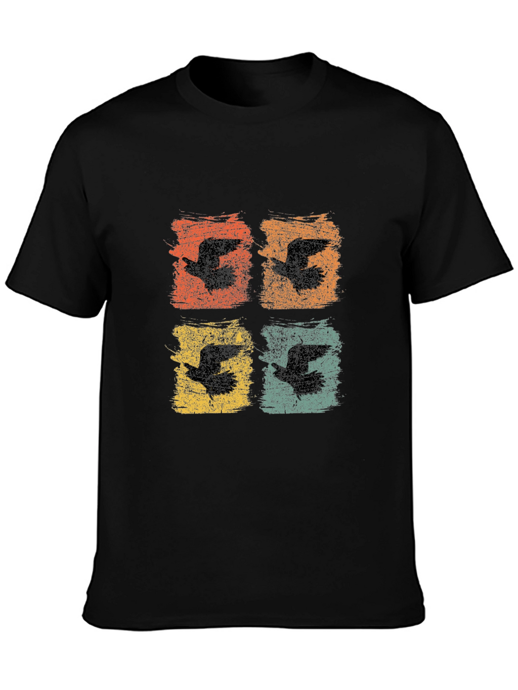 Retro Bird Print Graphic Tee