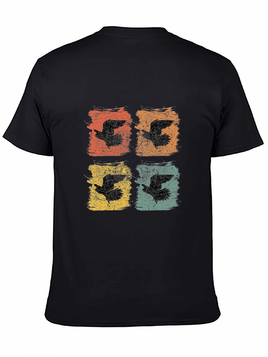Retro Bird Print Graphic Tee