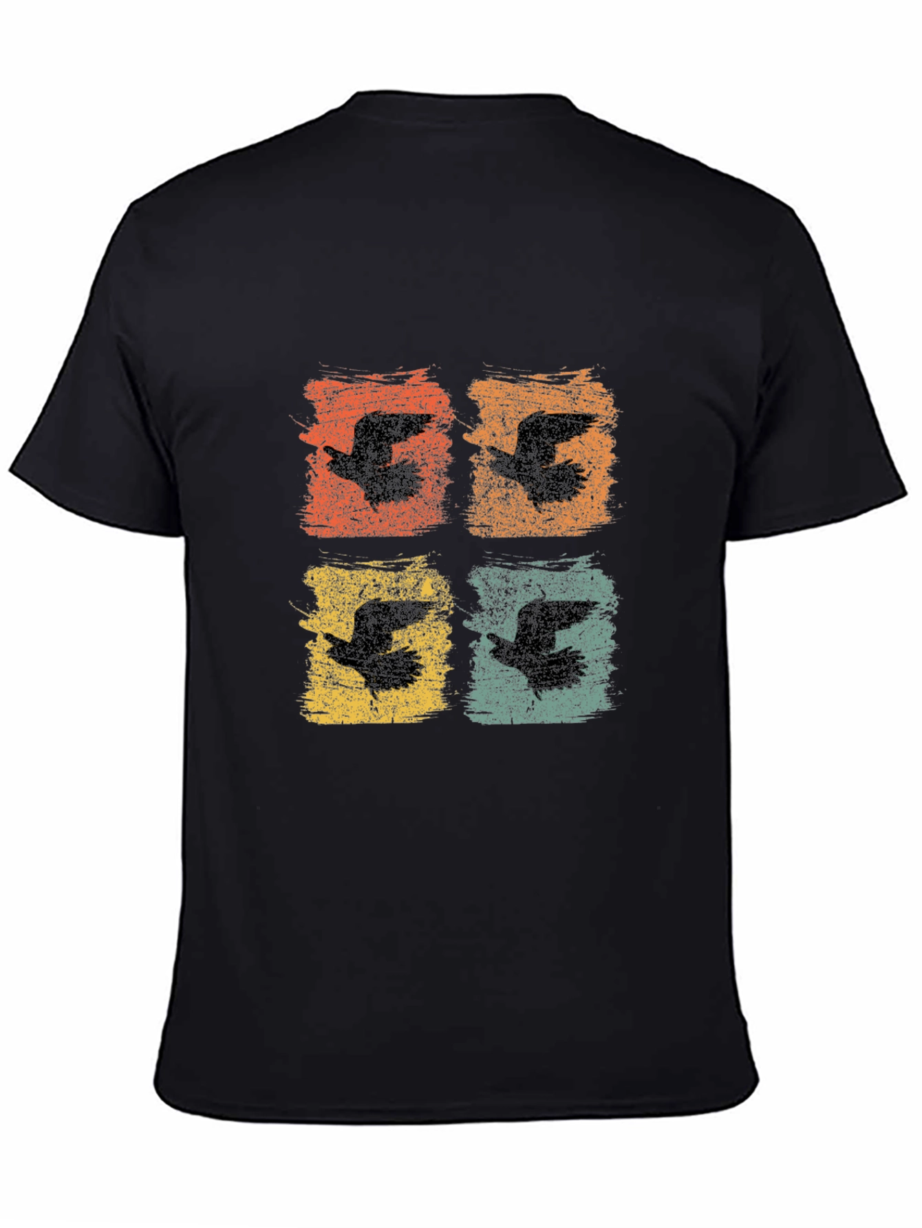 Retro Bird Print Graphic Tee