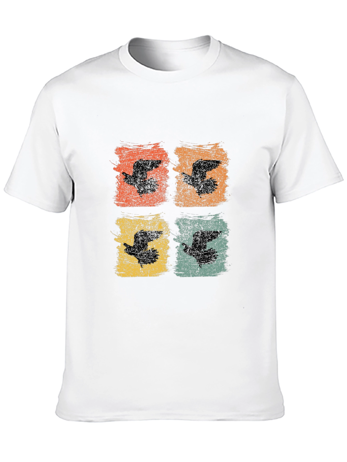 Retro Bird Print Graphic Tee