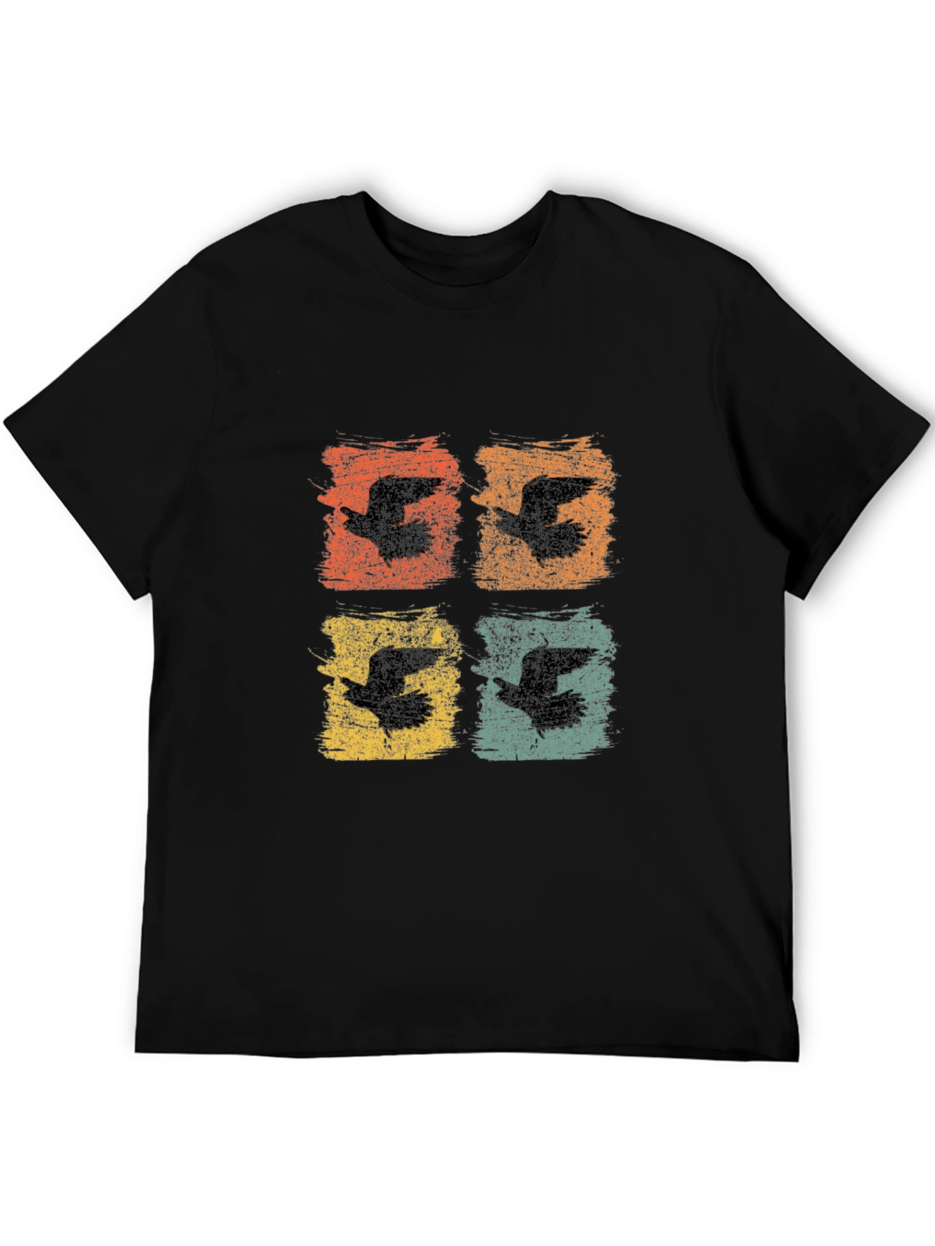 Retro Bird Print Graphic Tee