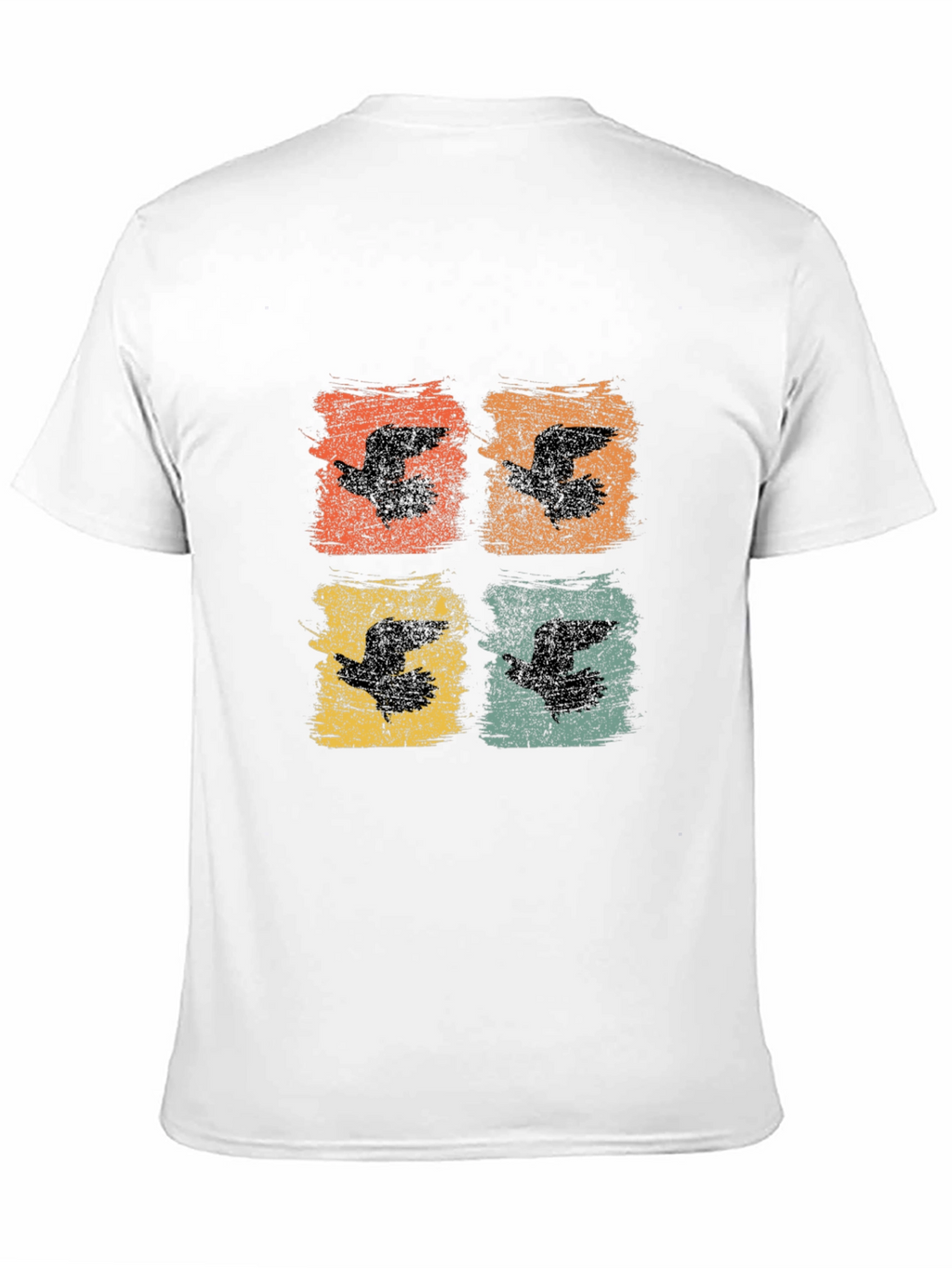 Retro Bird Print Graphic Tee