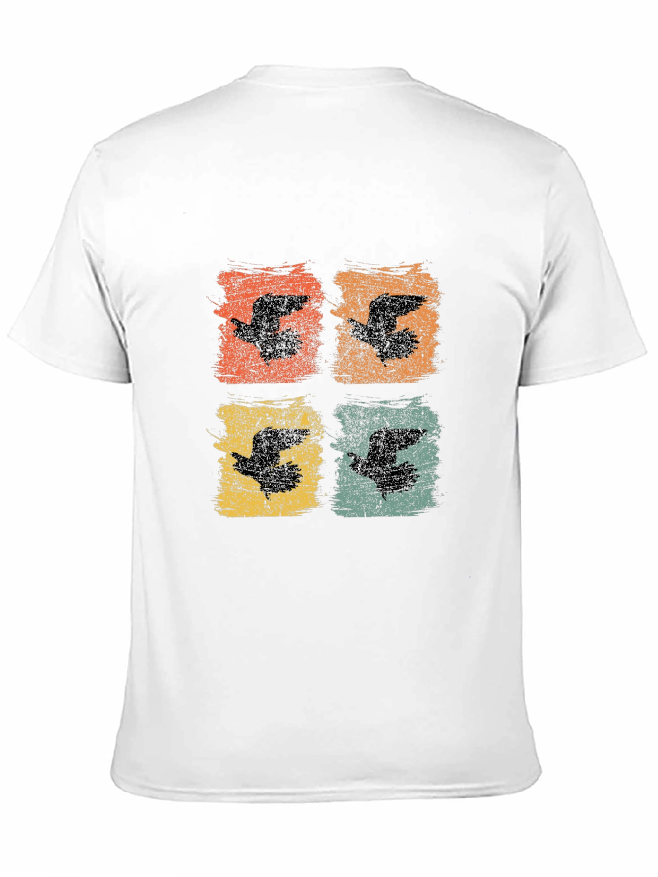 Retro Bird Print Graphic Tee