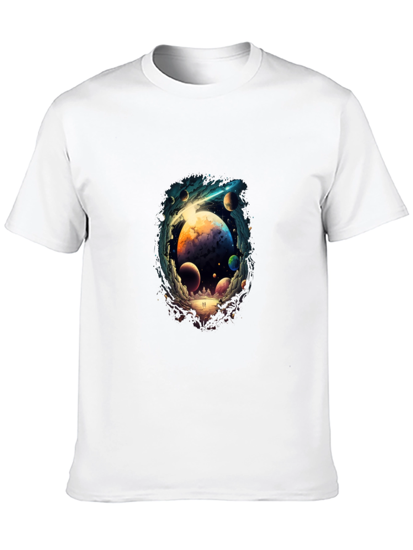 Cosmic Dreamscape T-Shirt - Black