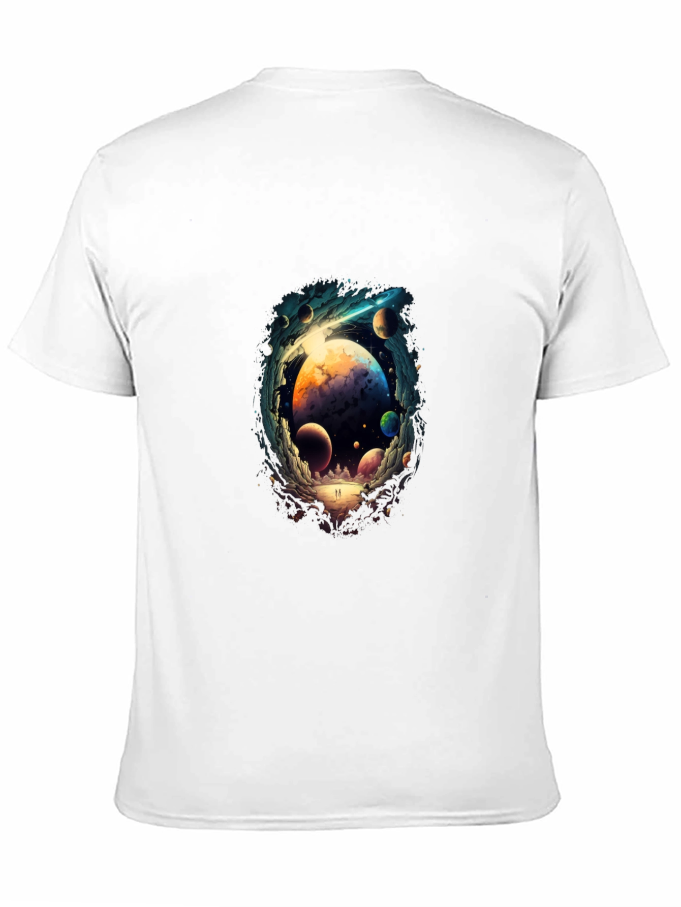 Cosmic Dreamscape T-Shirt - Black
