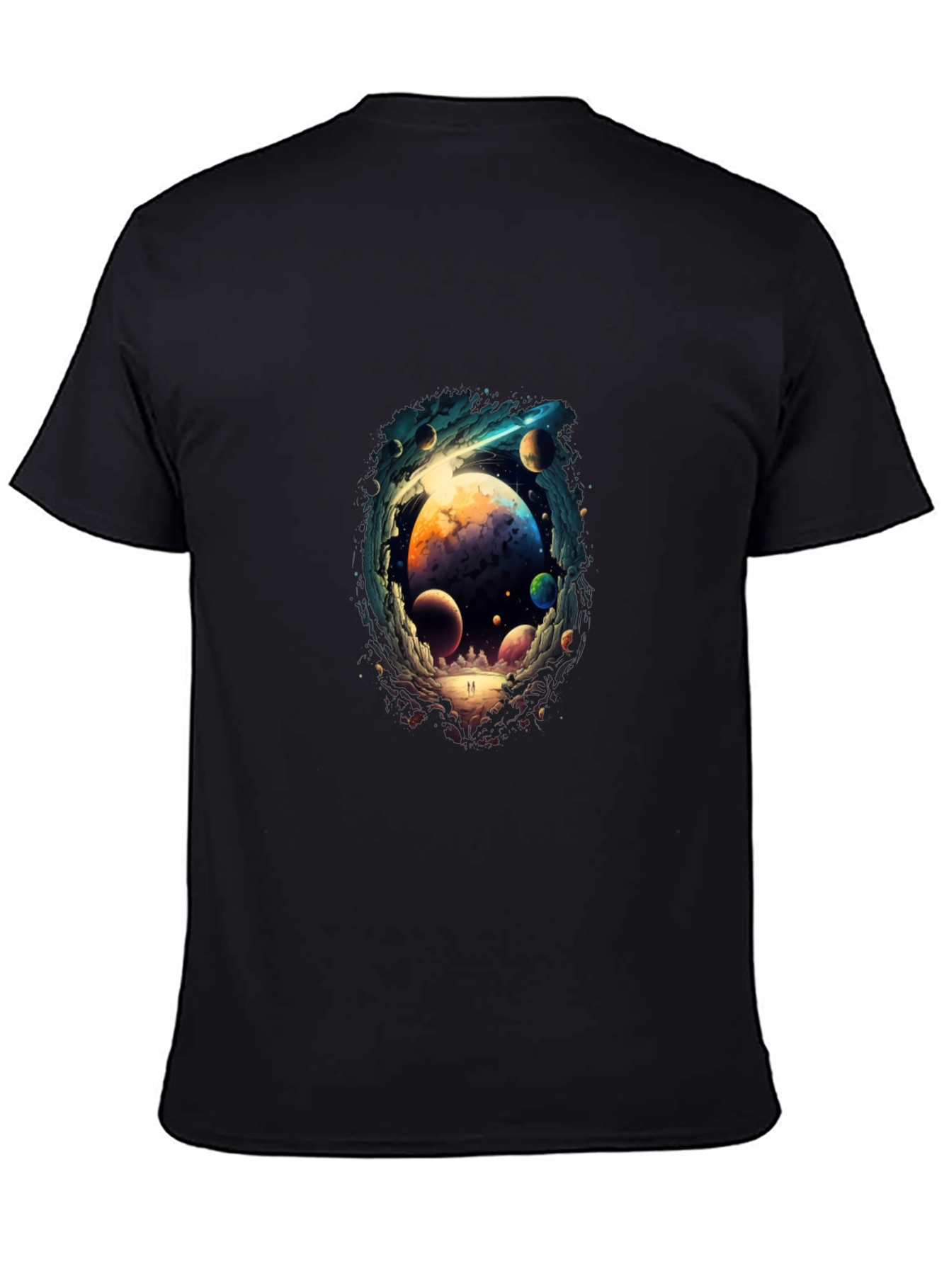 Cosmic Dreamscape T-Shirt - Black
