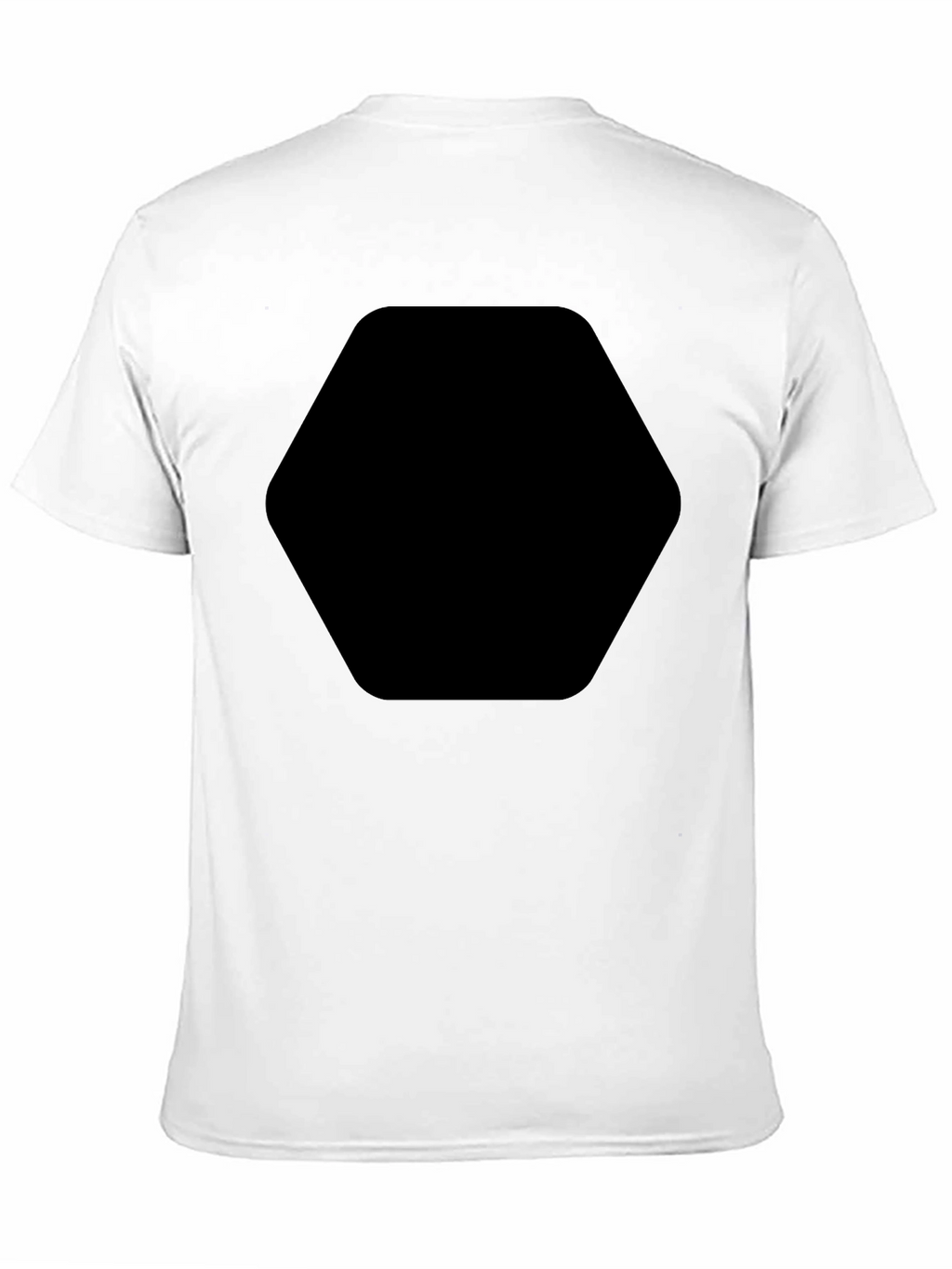 Basic Black T-Shirt with Chest Graphic